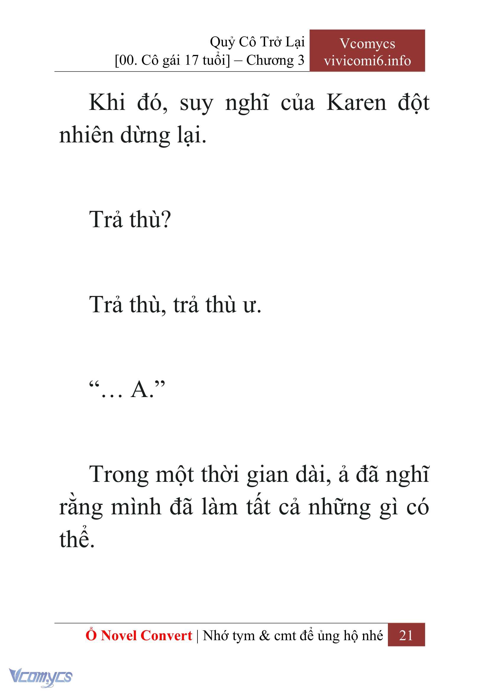 [Novel] Quý Cô Trở Lại Chapter 3 - Trang 24