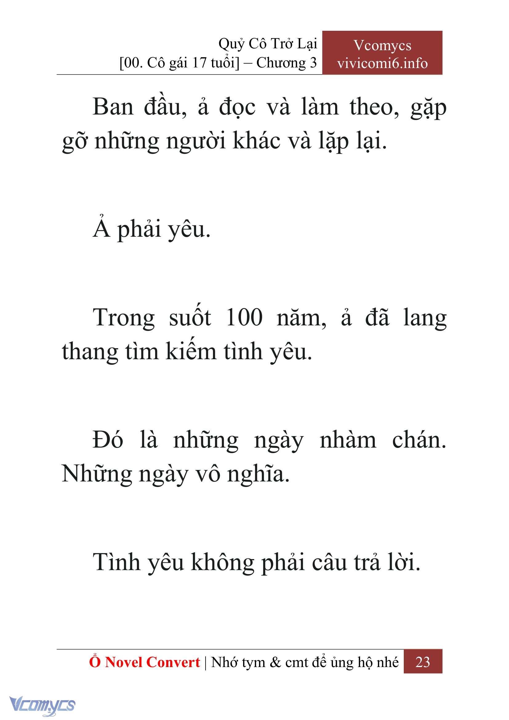 [Novel] Quý Cô Trở Lại Chapter 3 - Trang 26