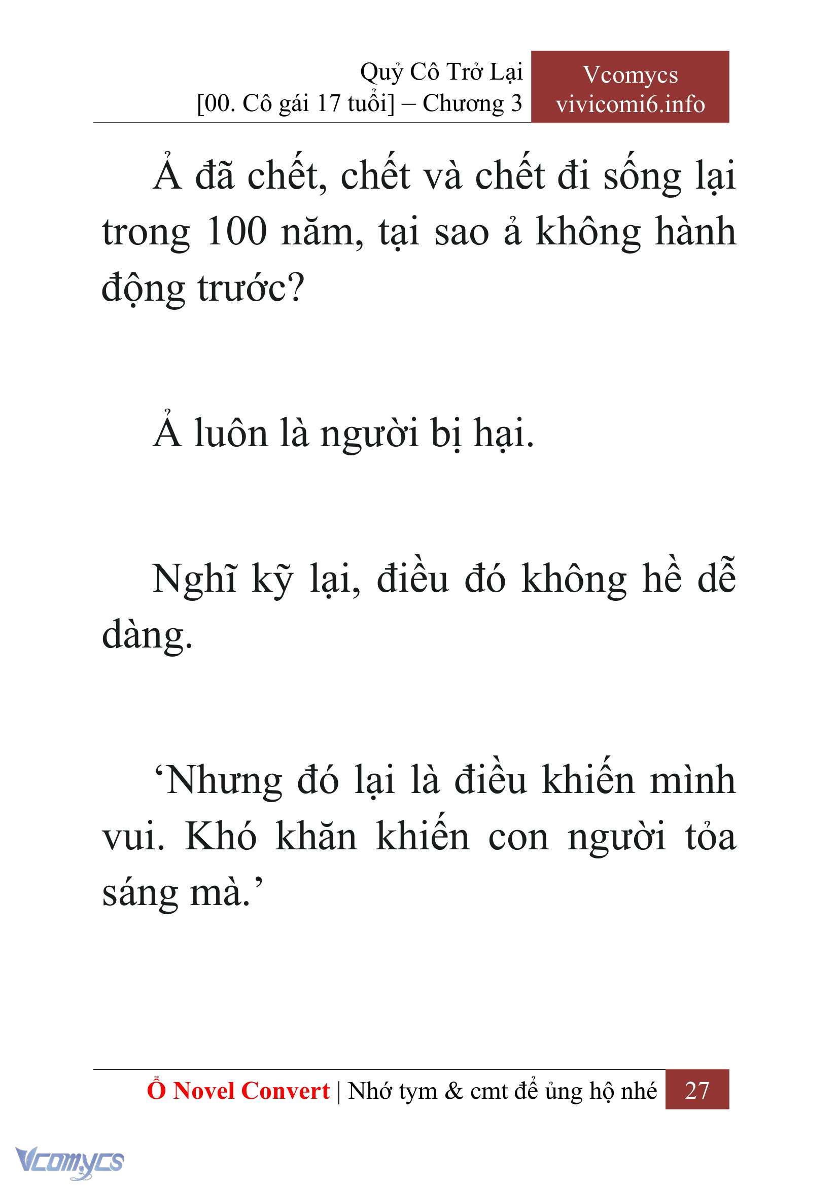 [Novel] Quý Cô Trở Lại Chapter 3 - Trang 30