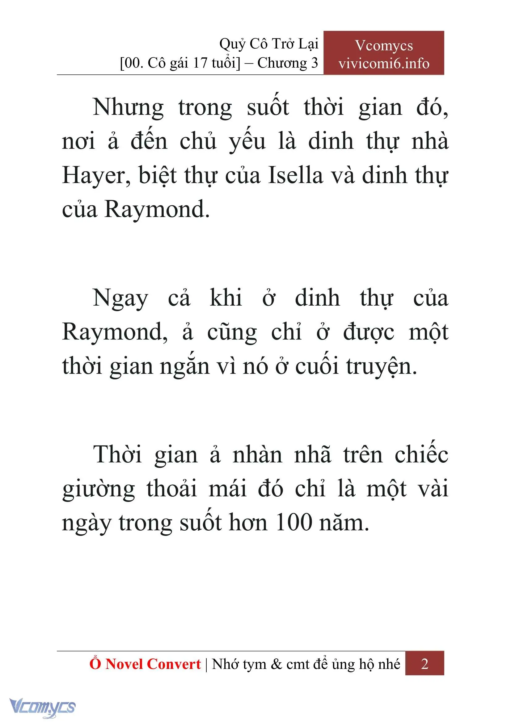[Novel] Quý Cô Trở Lại Chapter 3 - Trang 5