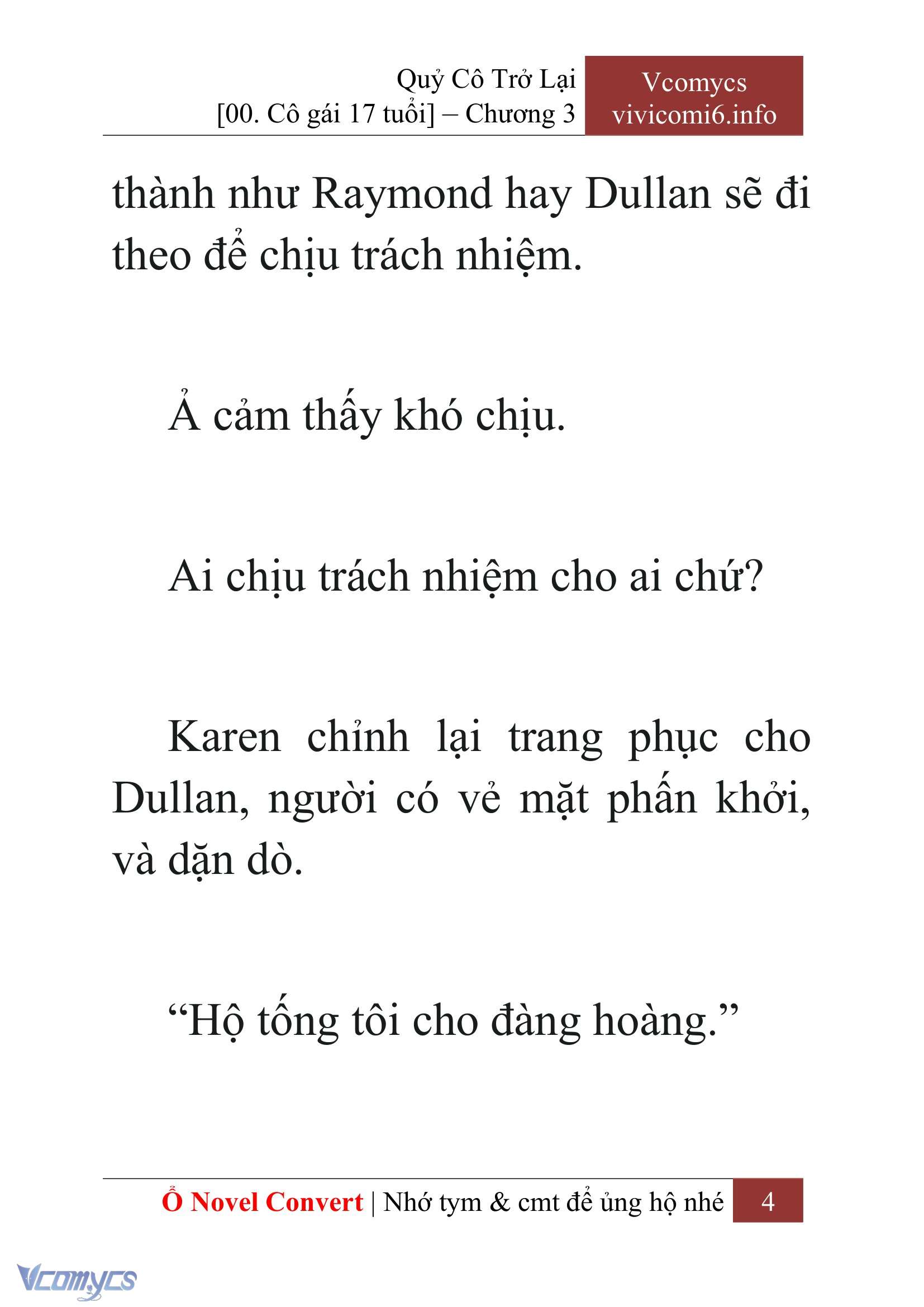 [Novel] Quý Cô Trở Lại Chapter 3 - Trang 7
