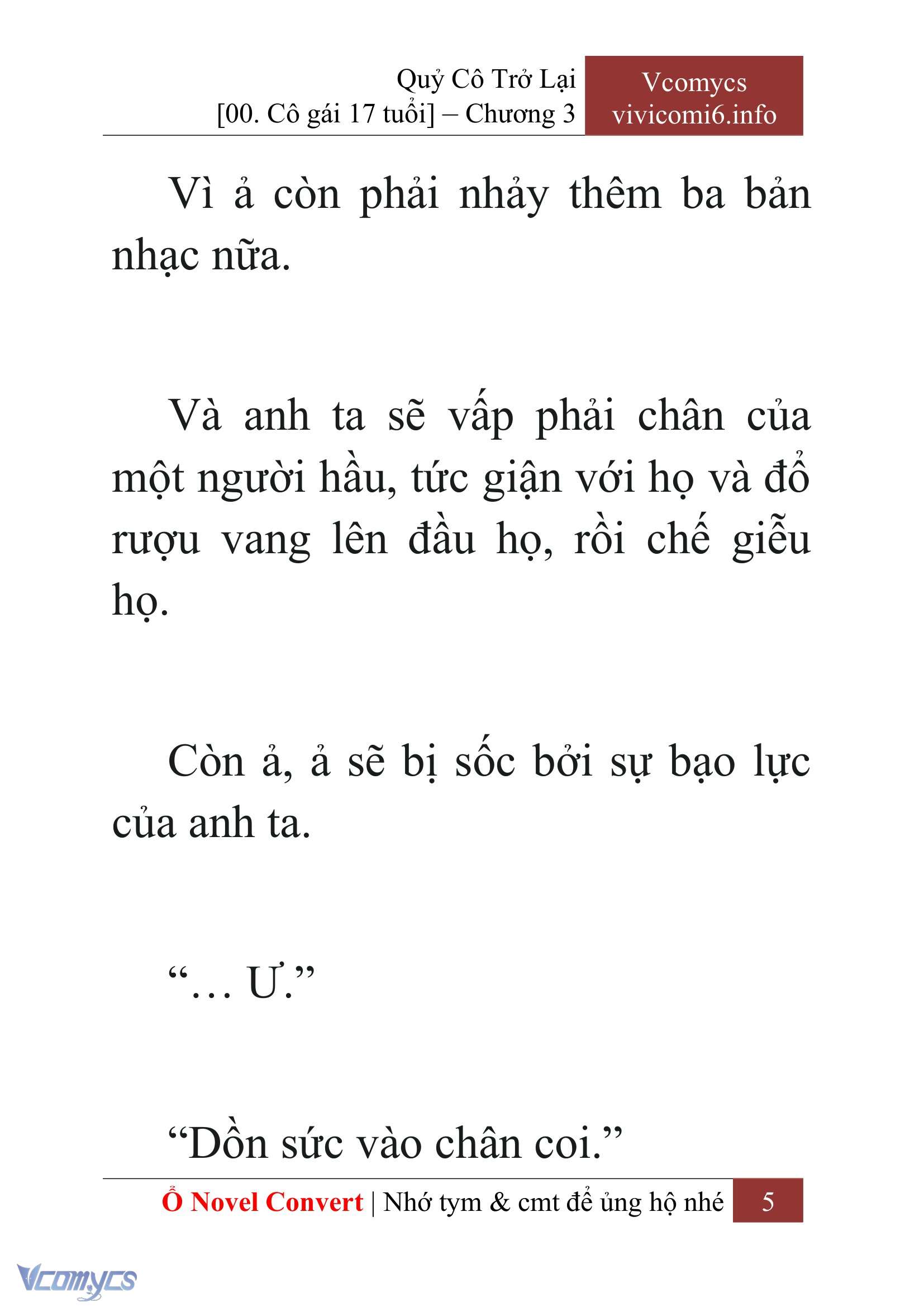[Novel] Quý Cô Trở Lại Chapter 3 - Trang 8