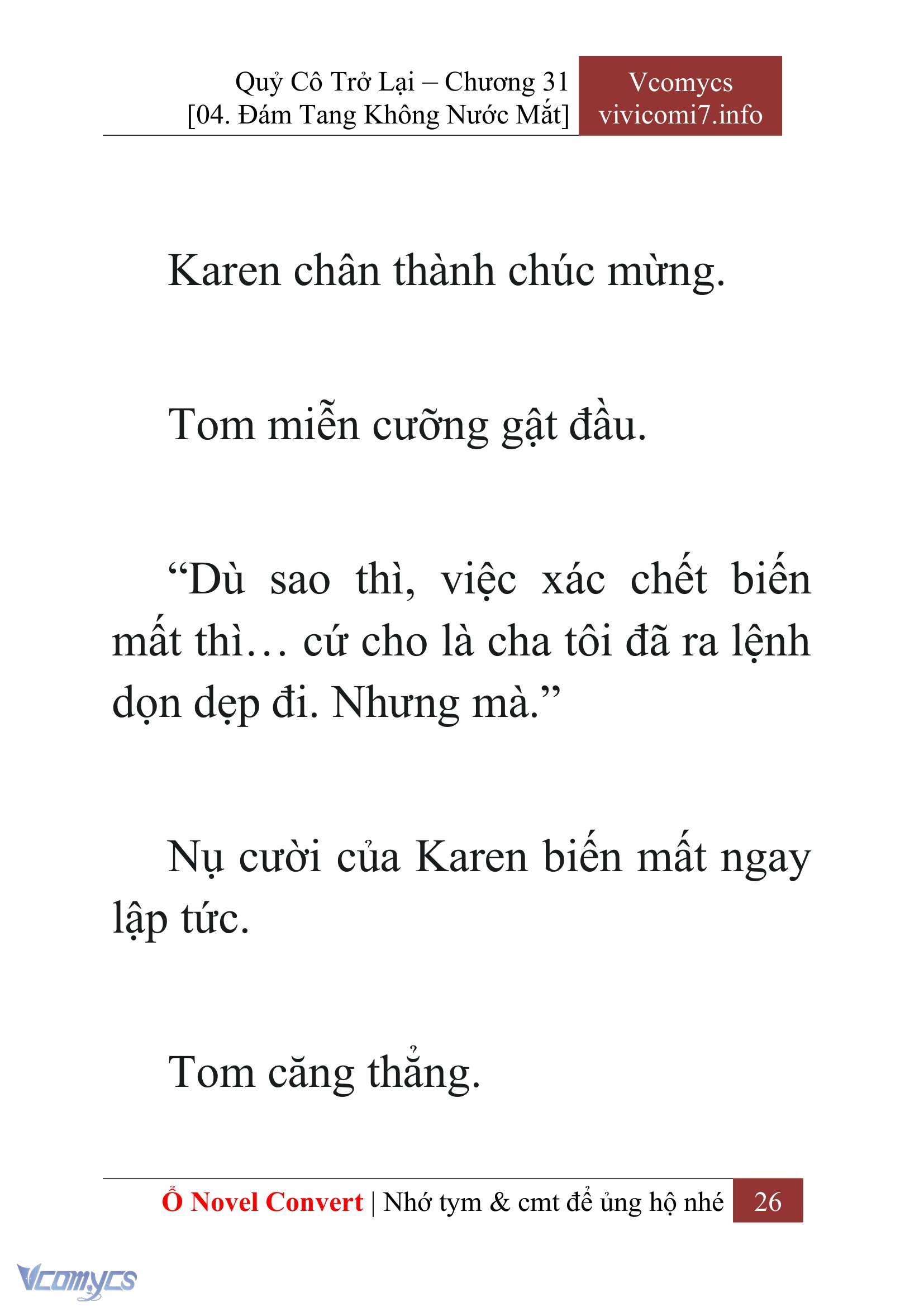 [Novel] Quý Cô Trở Lại Chapter 31 - Trang 29