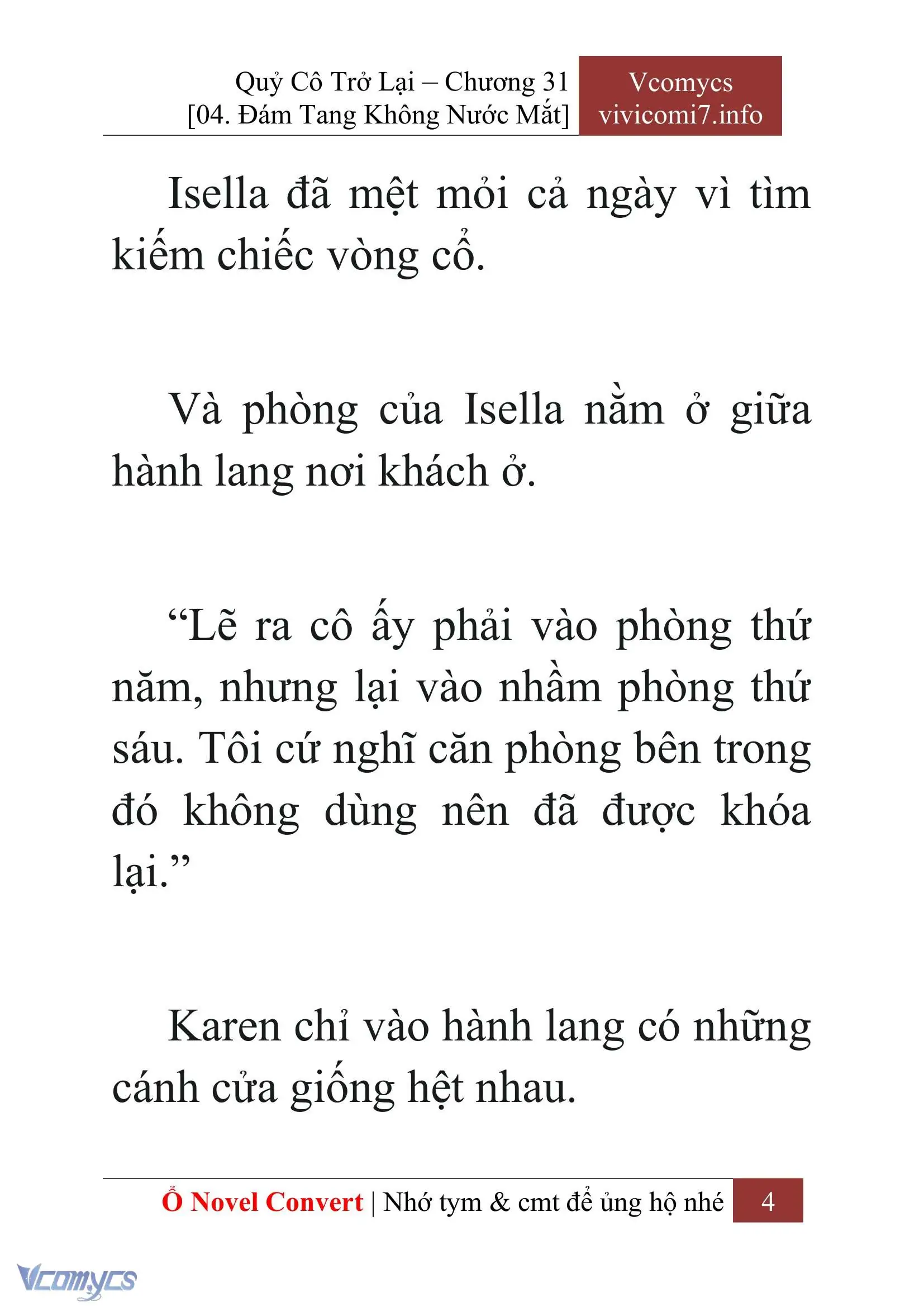 [Novel] Quý Cô Trở Lại Chapter 31 - Trang 7