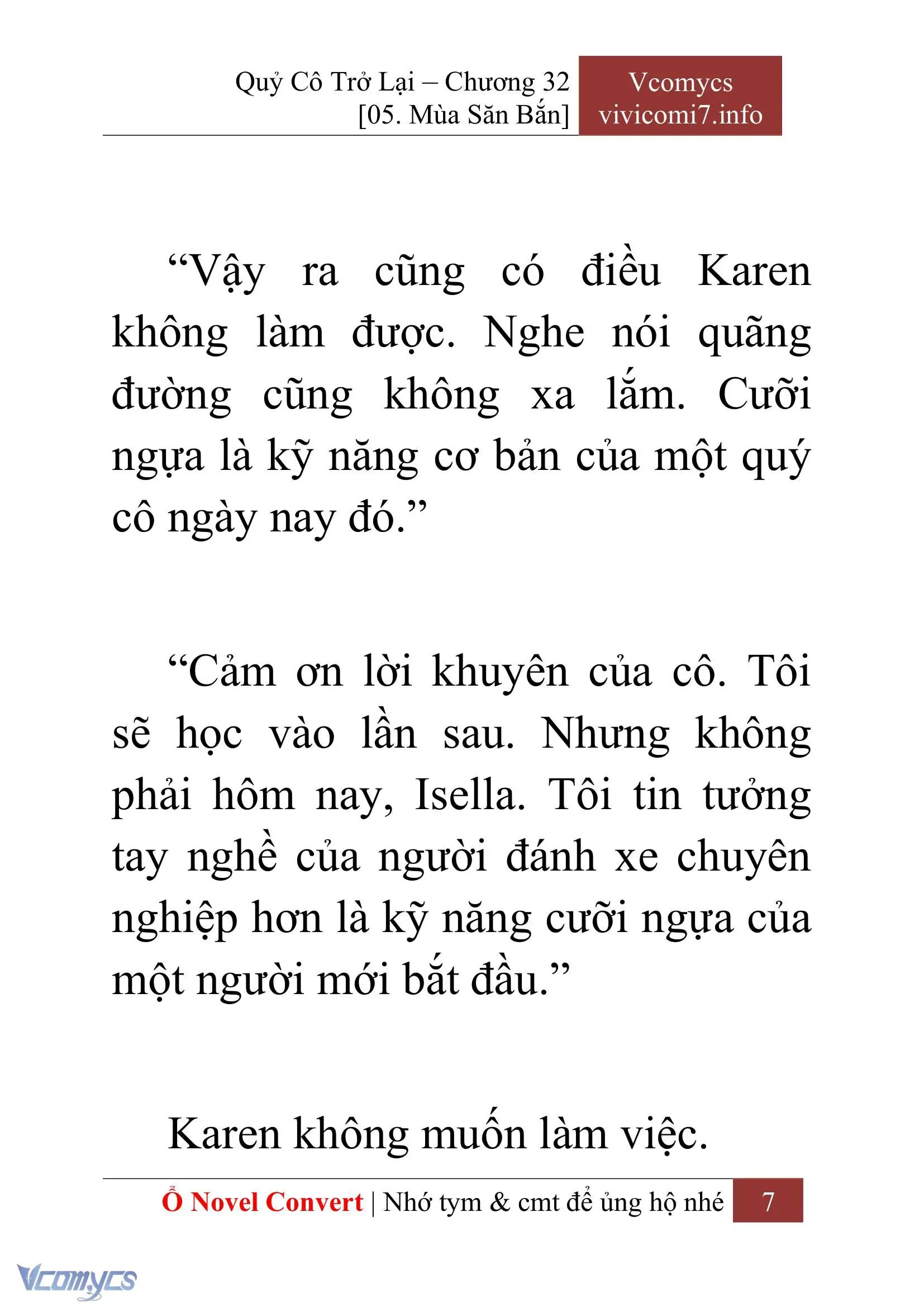 [Novel] Quý Cô Trở Lại Chapter 32 - Trang 10