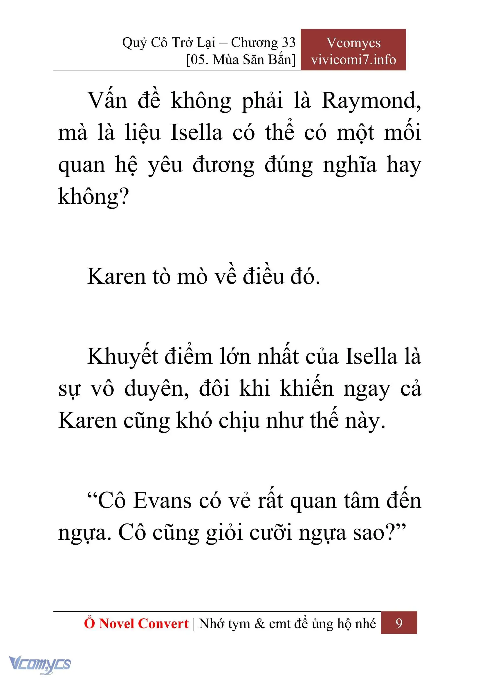 [Novel] Quý Cô Trở Lại Chapter 33 - Trang 12
