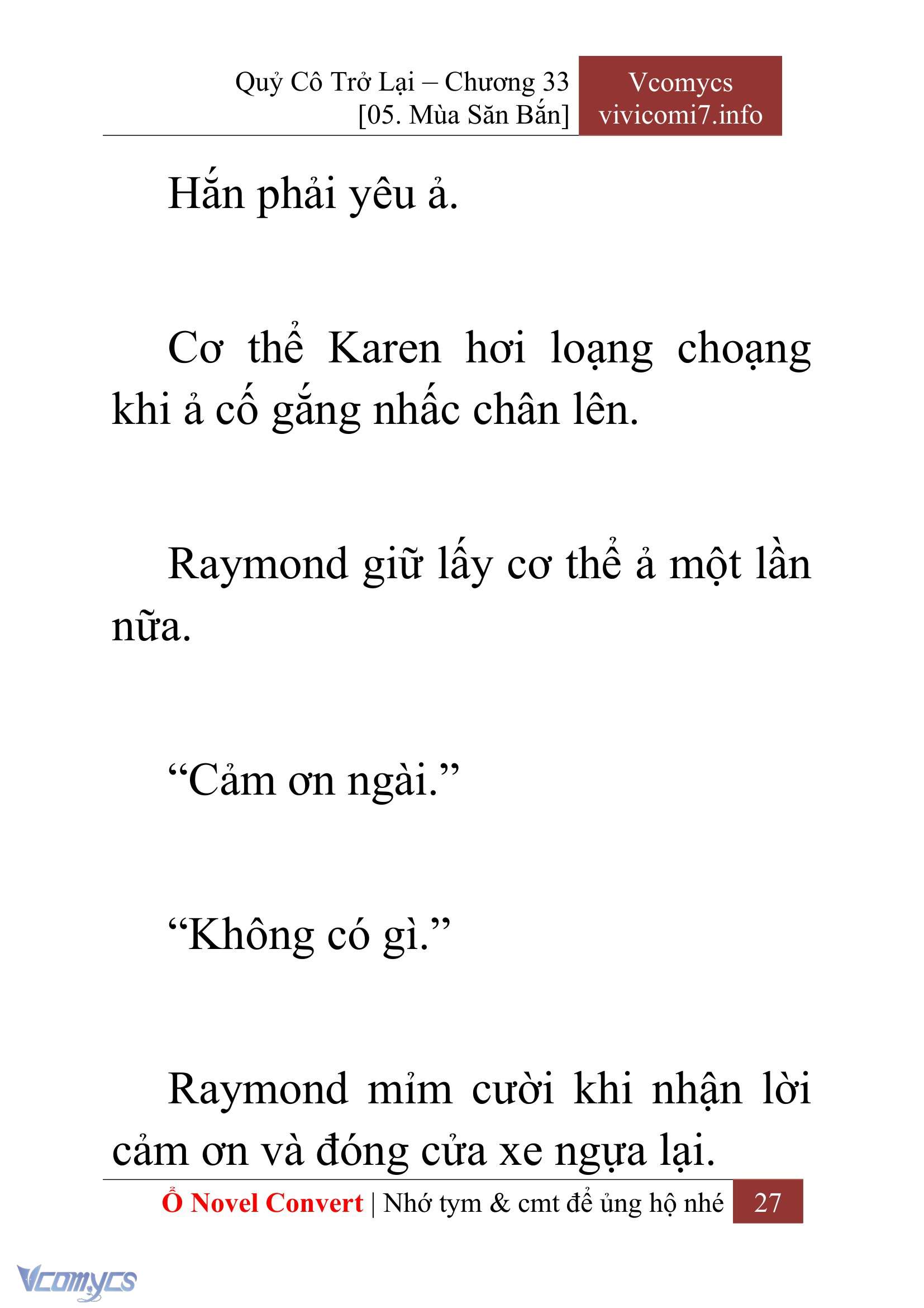 [Novel] Quý Cô Trở Lại Chapter 33 - Trang 30