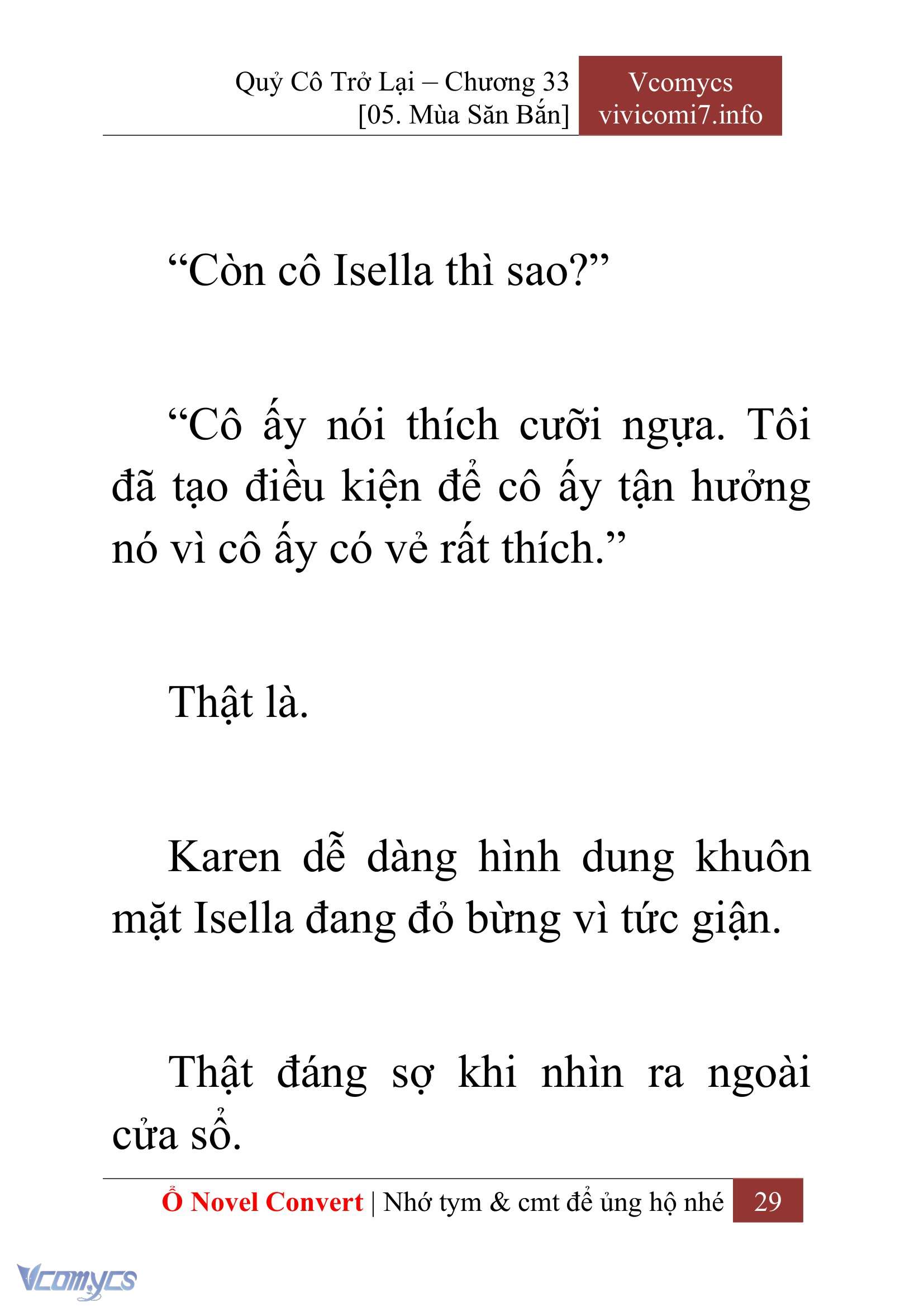 [Novel] Quý Cô Trở Lại Chapter 33 - Trang 32
