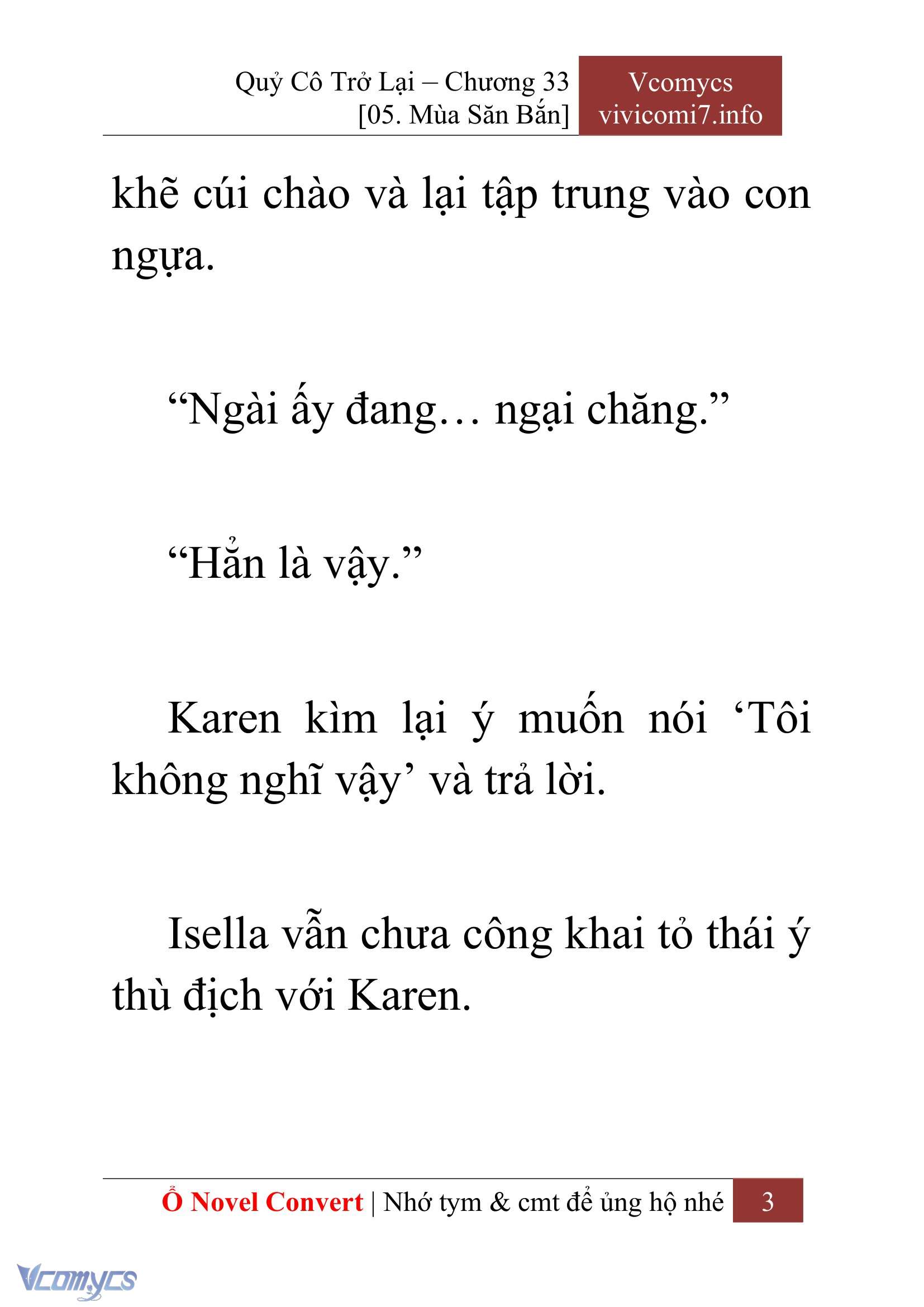 [Novel] Quý Cô Trở Lại Chapter 33 - Trang 6