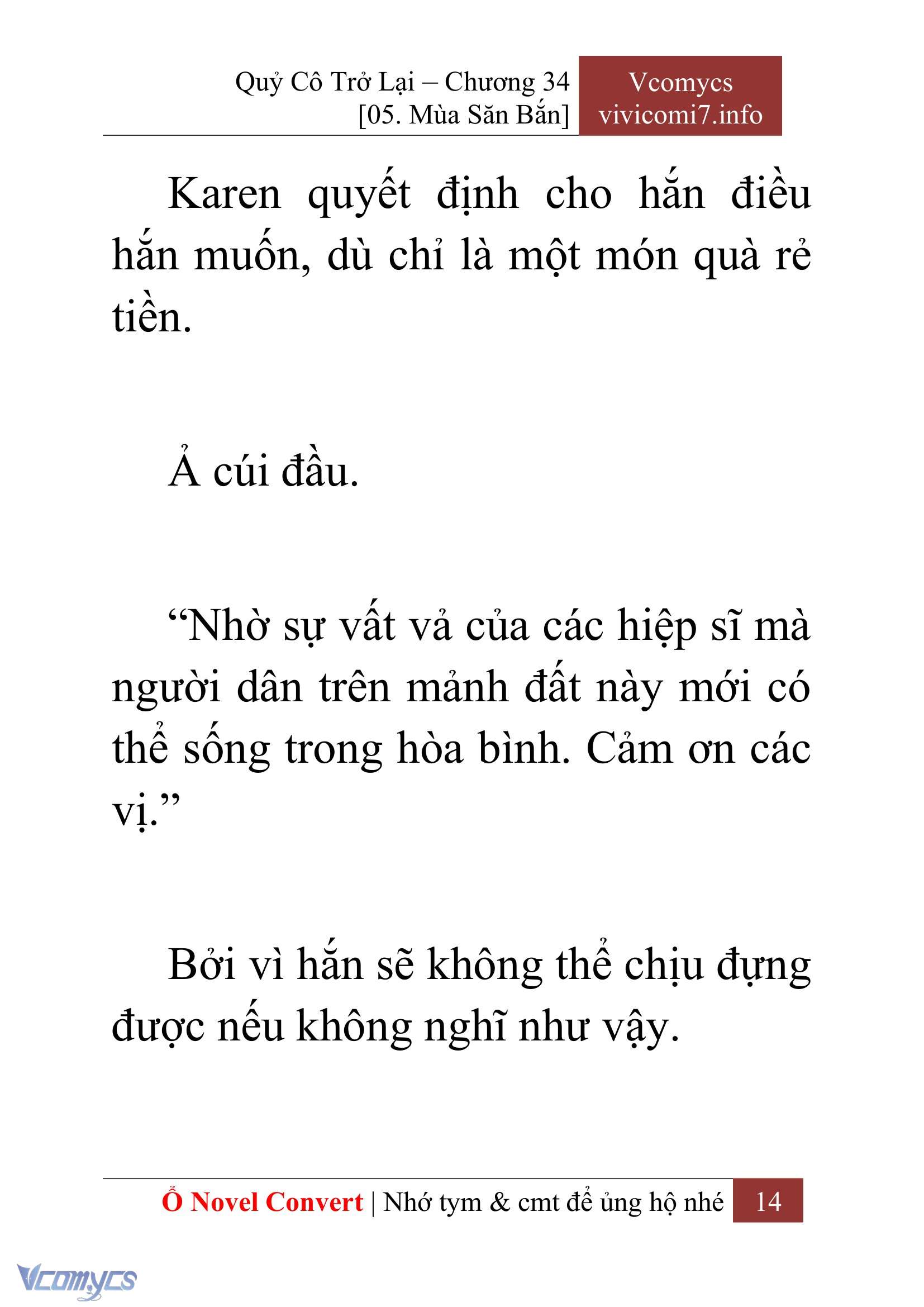 [Novel] Quý Cô Trở Lại Chapter 34 - Trang 17