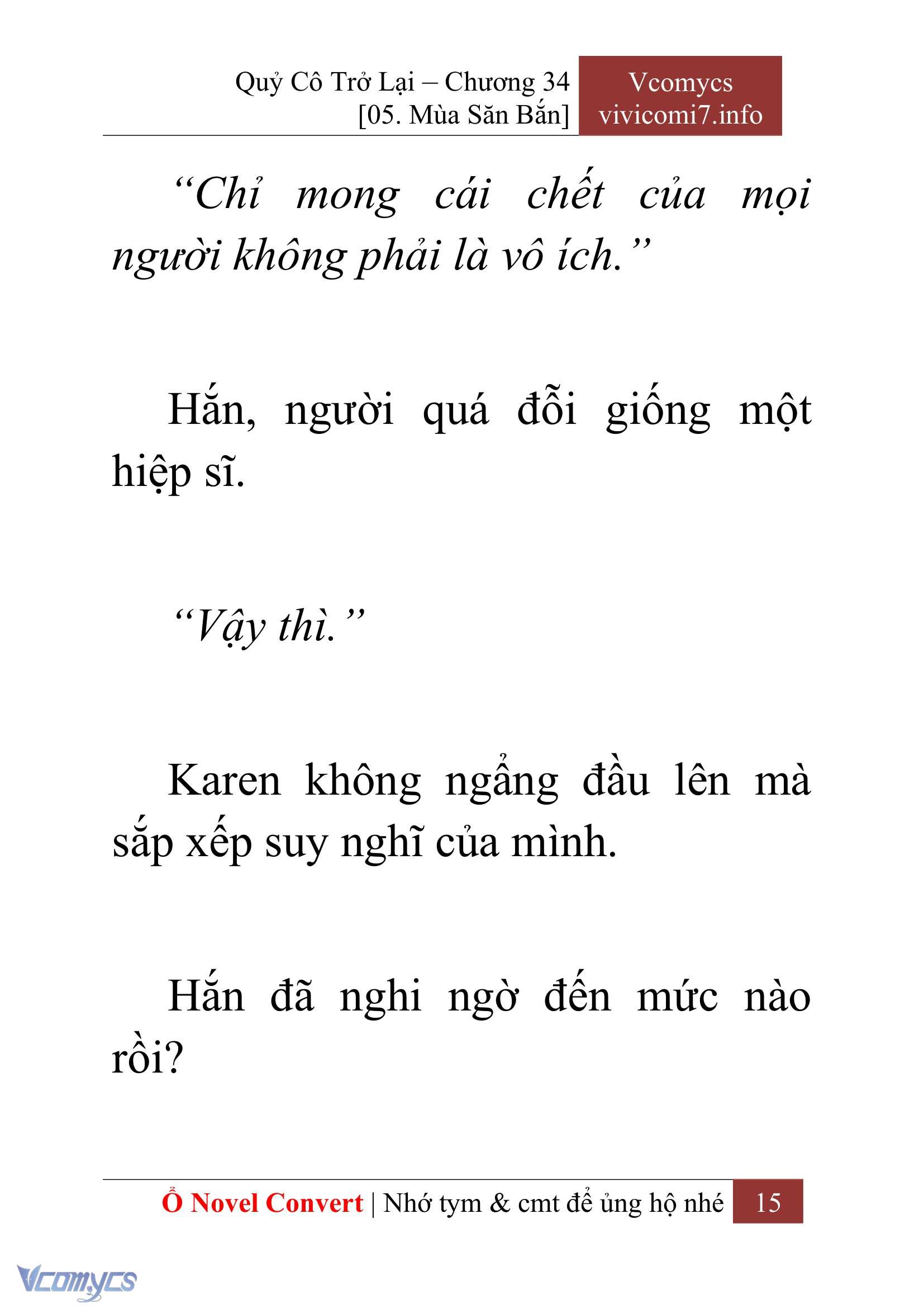 [Novel] Quý Cô Trở Lại Chapter 34 - Trang 18