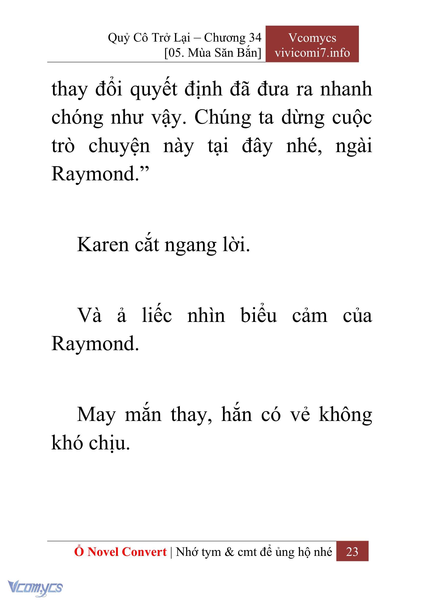 [Novel] Quý Cô Trở Lại Chapter 34 - Trang 26
