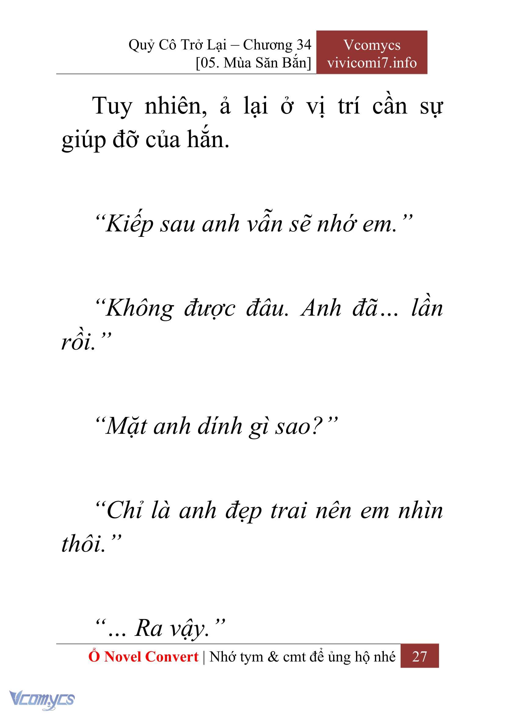 [Novel] Quý Cô Trở Lại Chapter 34 - Trang 30