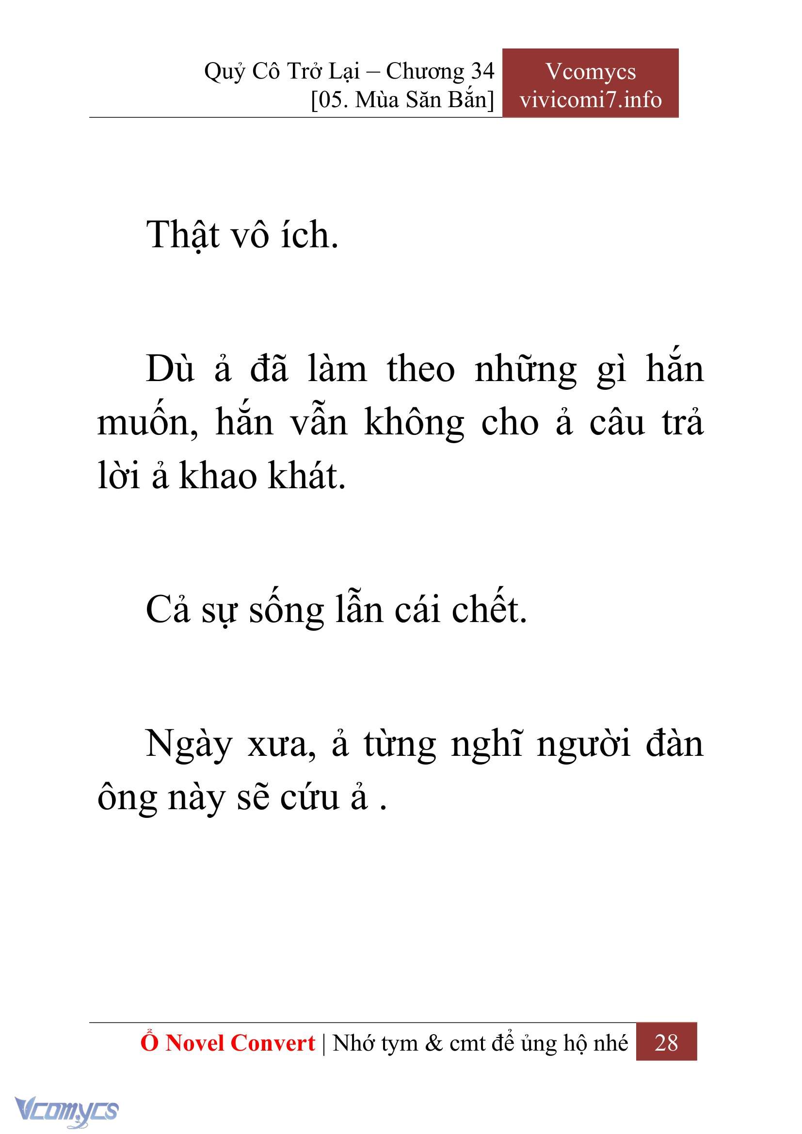 [Novel] Quý Cô Trở Lại Chapter 34 - Trang 31