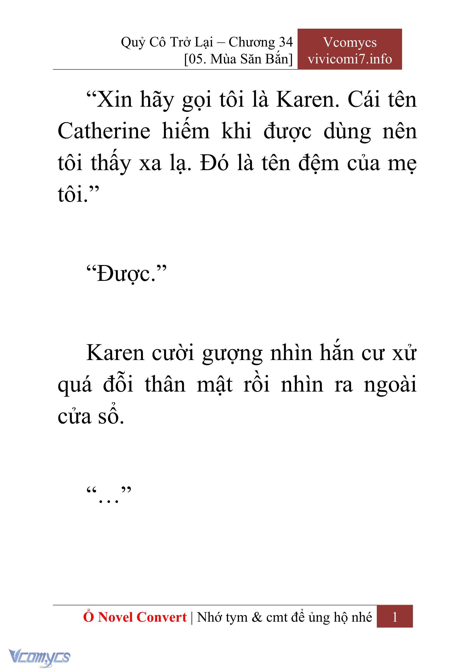 [Novel] Quý Cô Trở Lại Chapter 34 - Trang 4