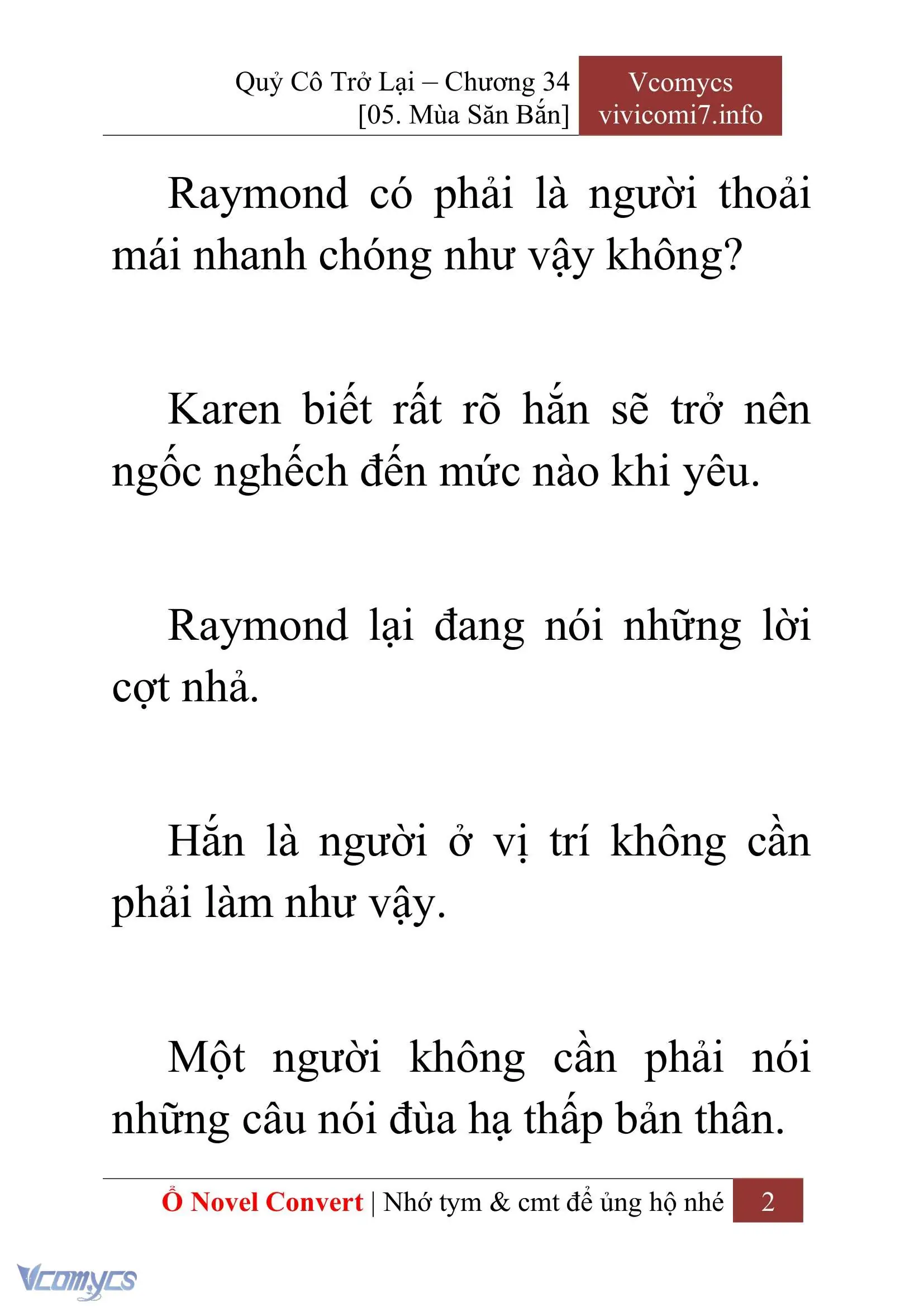 [Novel] Quý Cô Trở Lại Chapter 34 - Trang 5