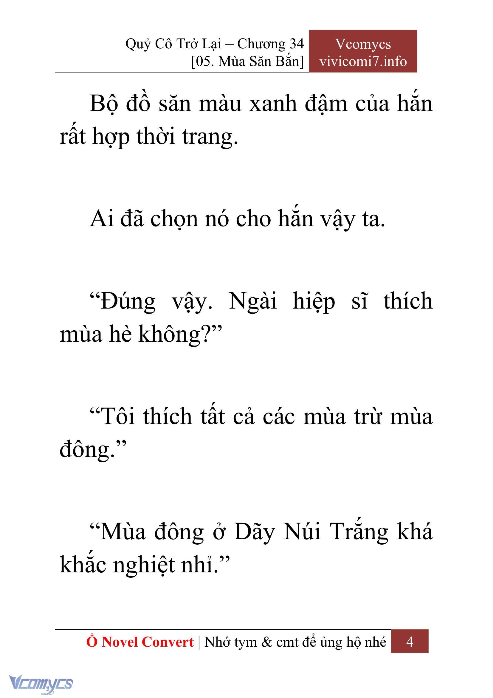 [Novel] Quý Cô Trở Lại Chapter 34 - Trang 7