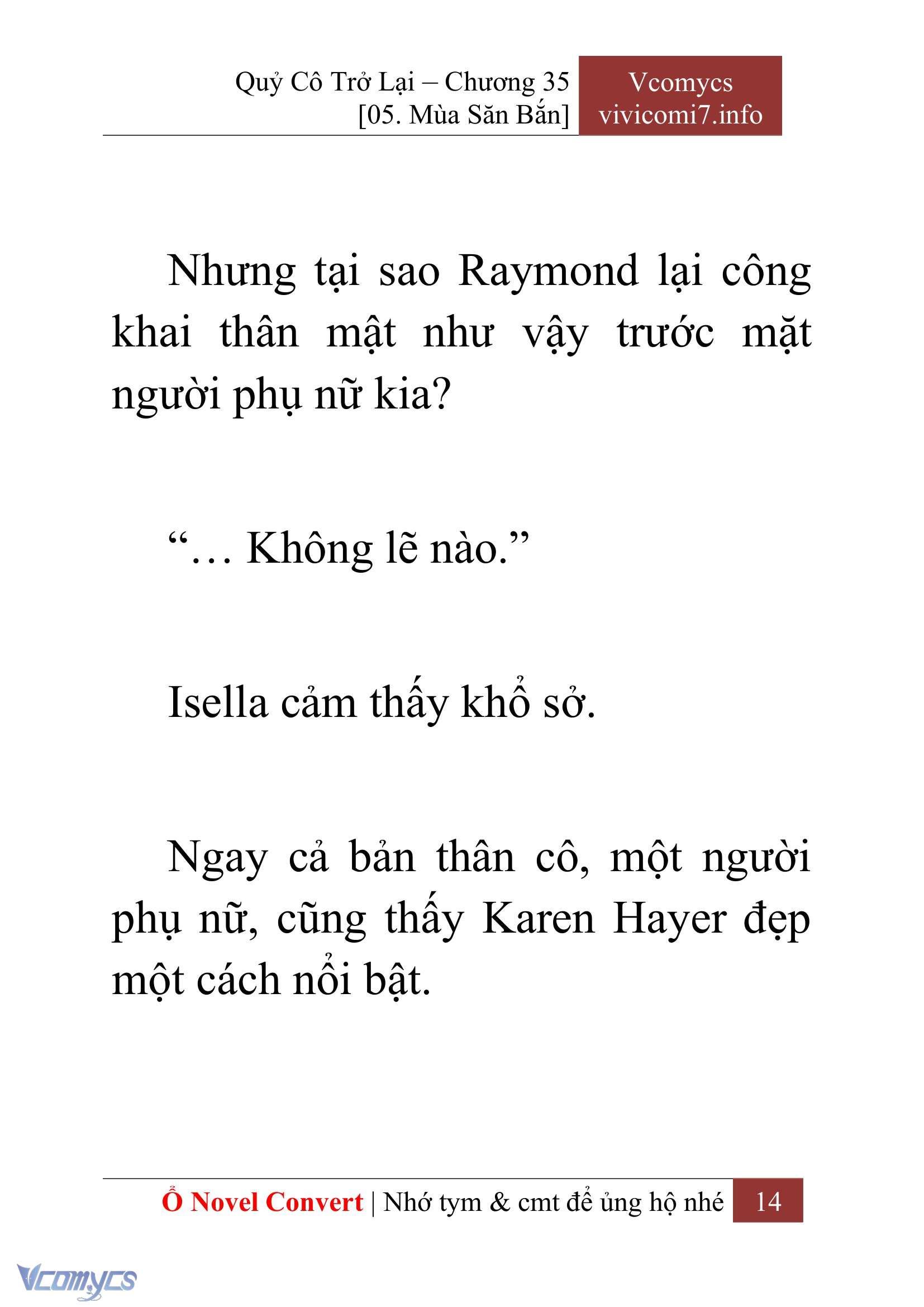 [Novel] Quý Cô Trở Lại Chapter 35 - Trang 17