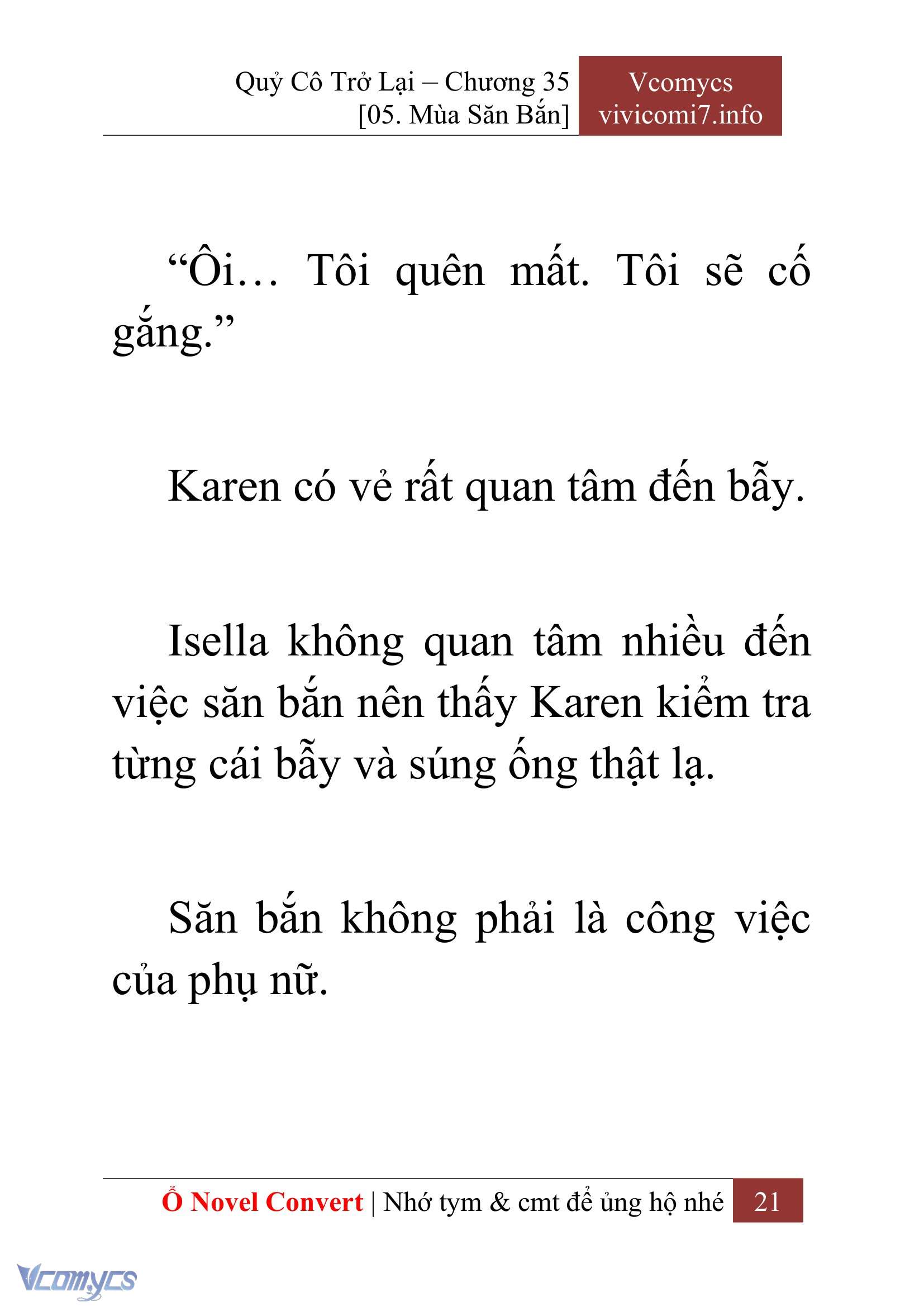 [Novel] Quý Cô Trở Lại Chapter 35 - Trang 24