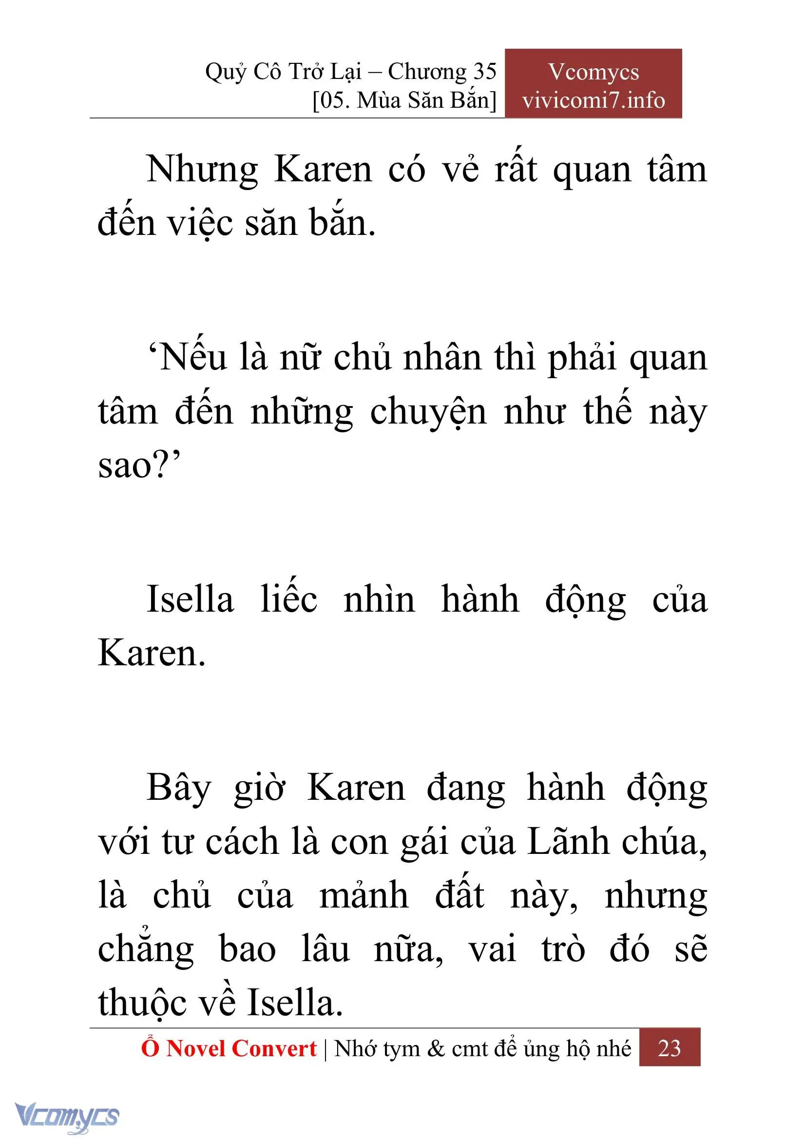 [Novel] Quý Cô Trở Lại Chapter 35 - Trang 26