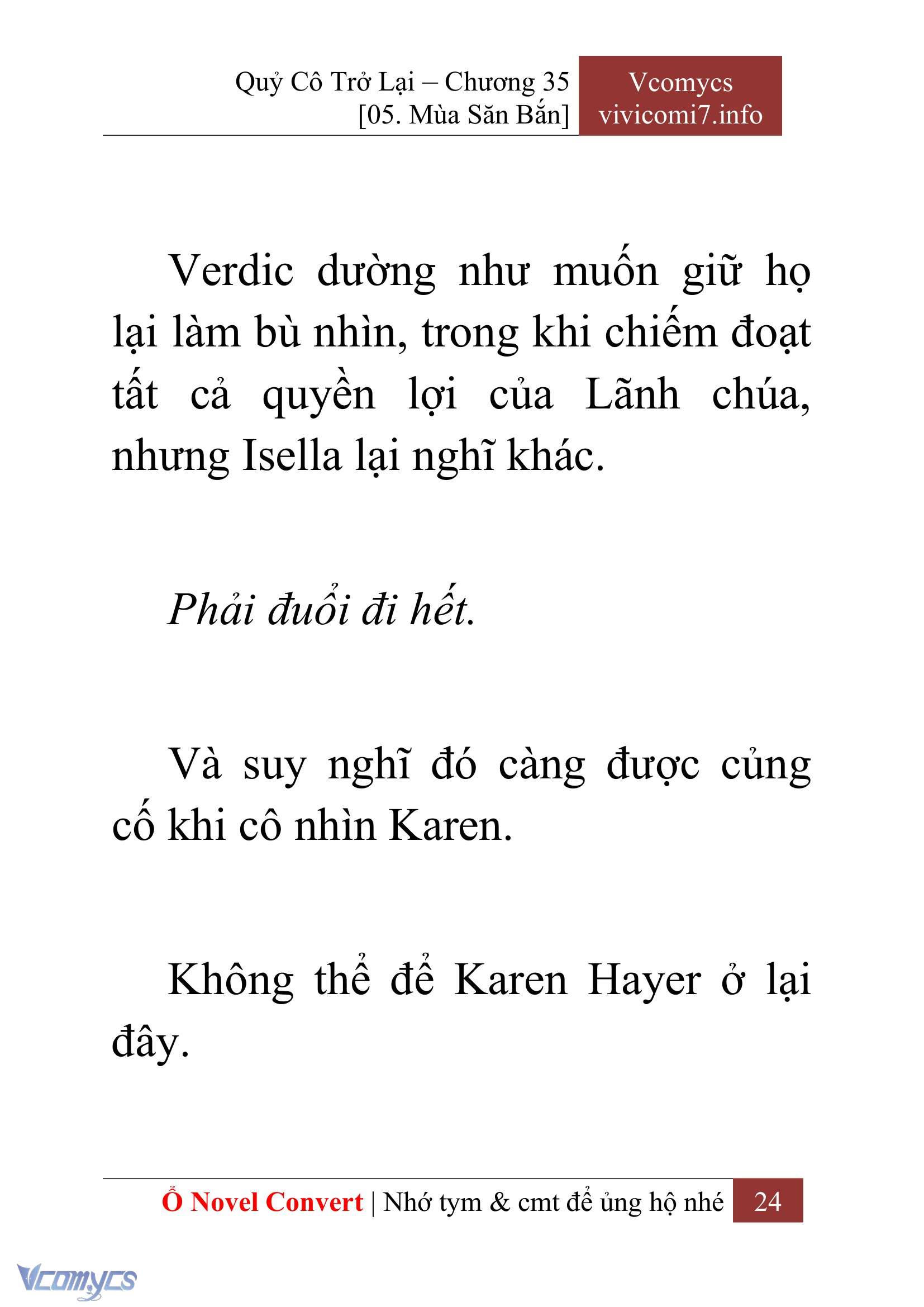 [Novel] Quý Cô Trở Lại Chapter 35 - Trang 27