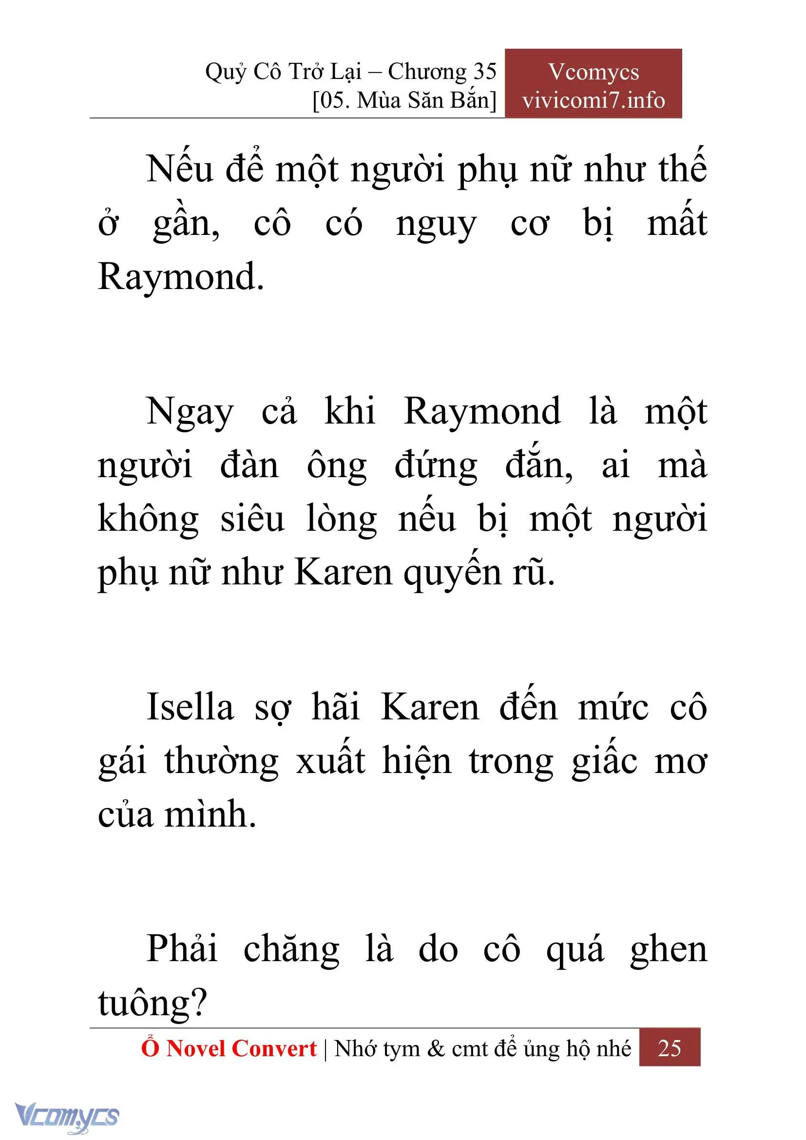 [Novel] Quý Cô Trở Lại Chapter 35 - Trang 28