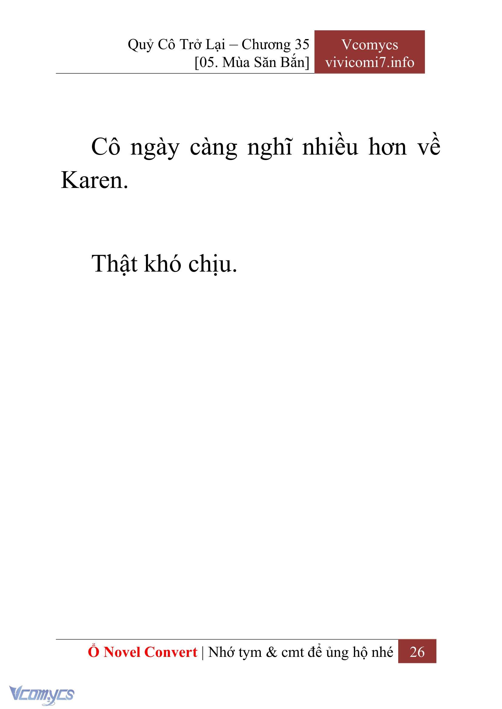 [Novel] Quý Cô Trở Lại Chapter 35 - Trang 29