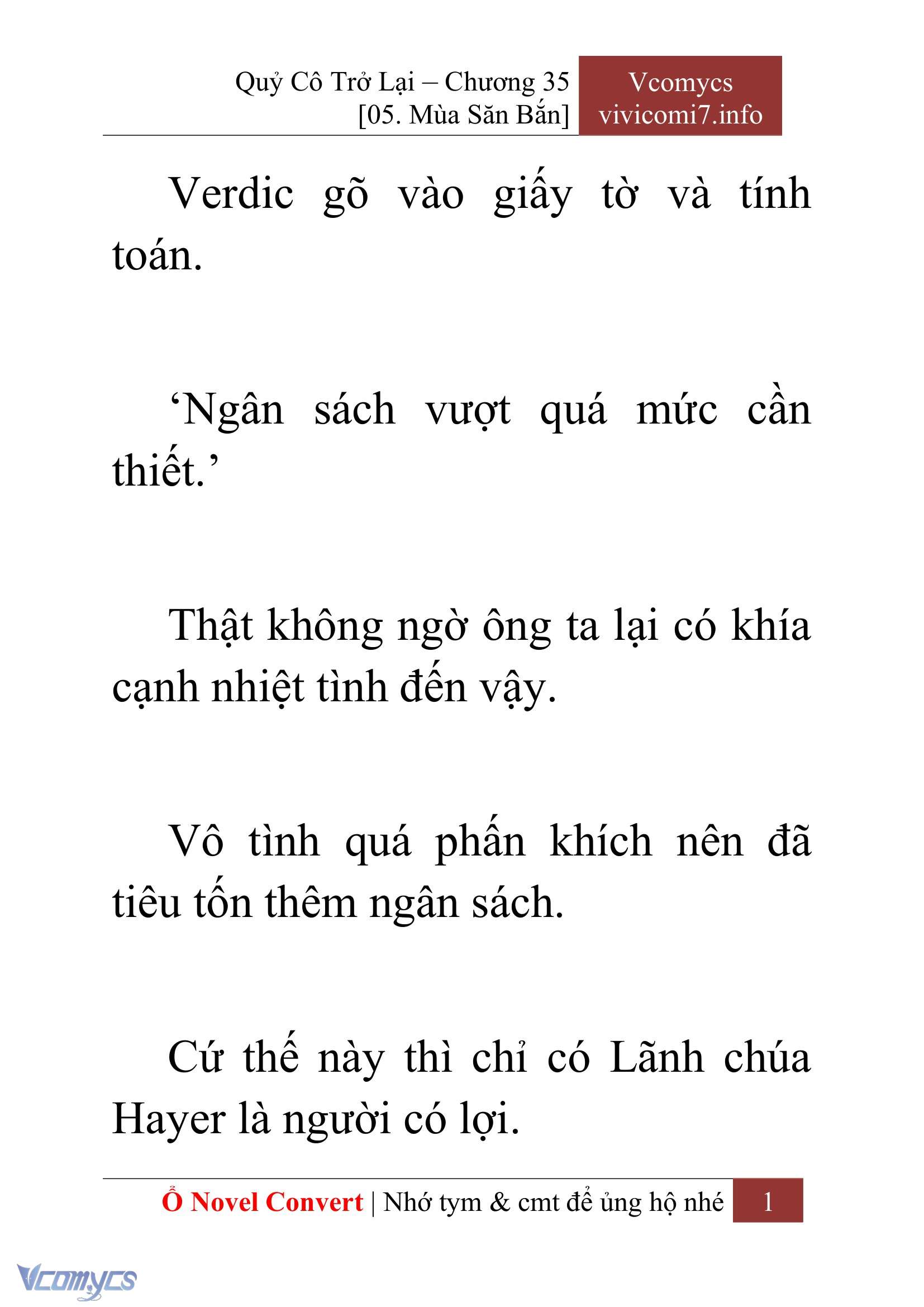 [Novel] Quý Cô Trở Lại Chapter 35 - Trang 4