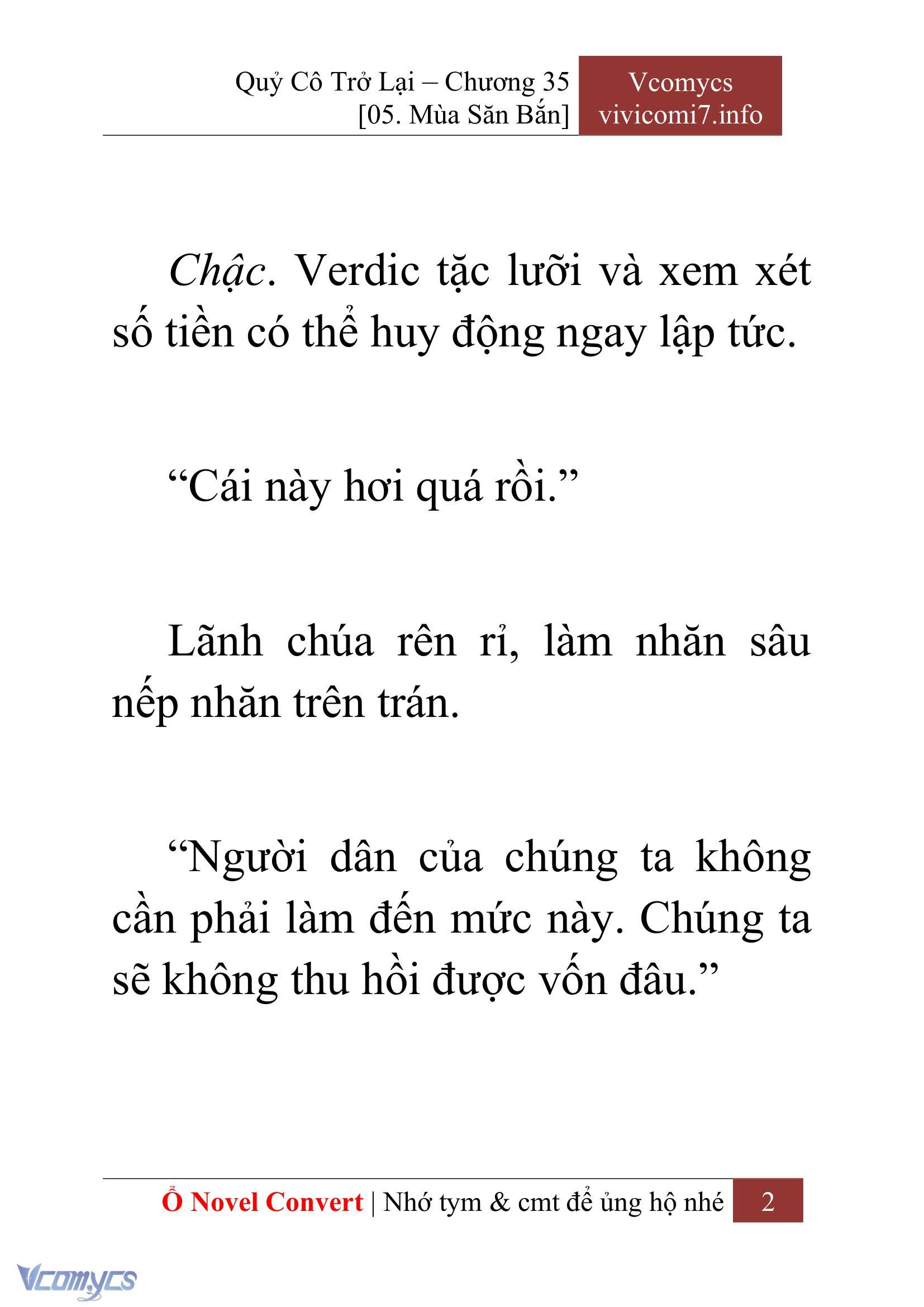 [Novel] Quý Cô Trở Lại Chapter 35 - Trang 5
