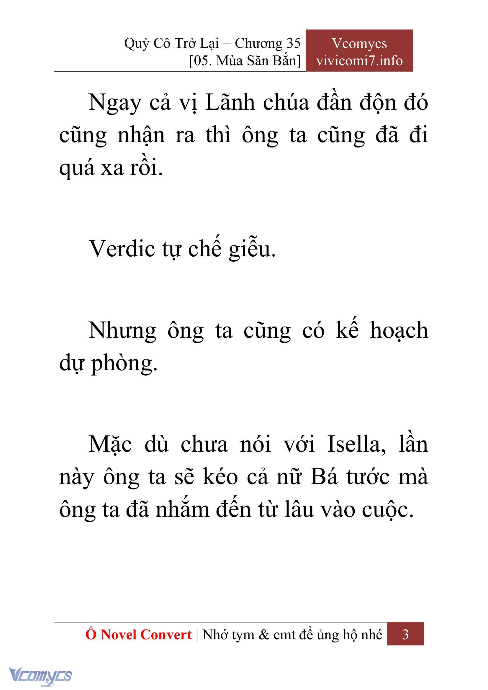 [Novel] Quý Cô Trở Lại Chapter 35 - Trang 6