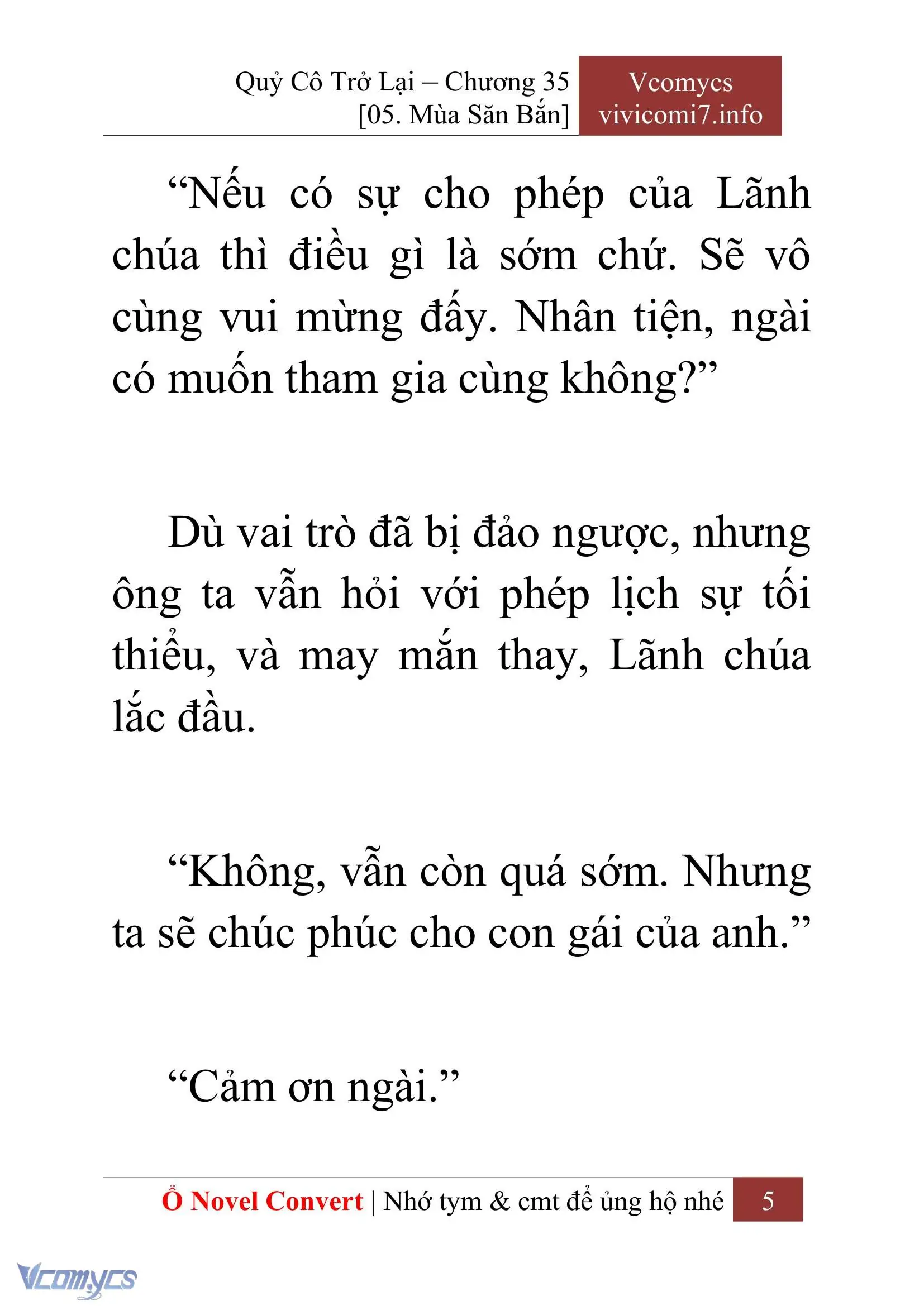 [Novel] Quý Cô Trở Lại Chapter 35 - Trang 8
