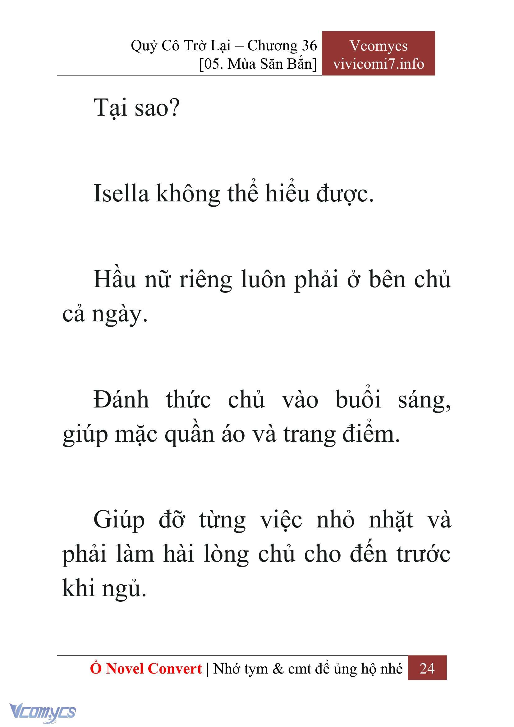 [Novel] Quý Cô Trở Lại Chapter 36 - Trang 27
