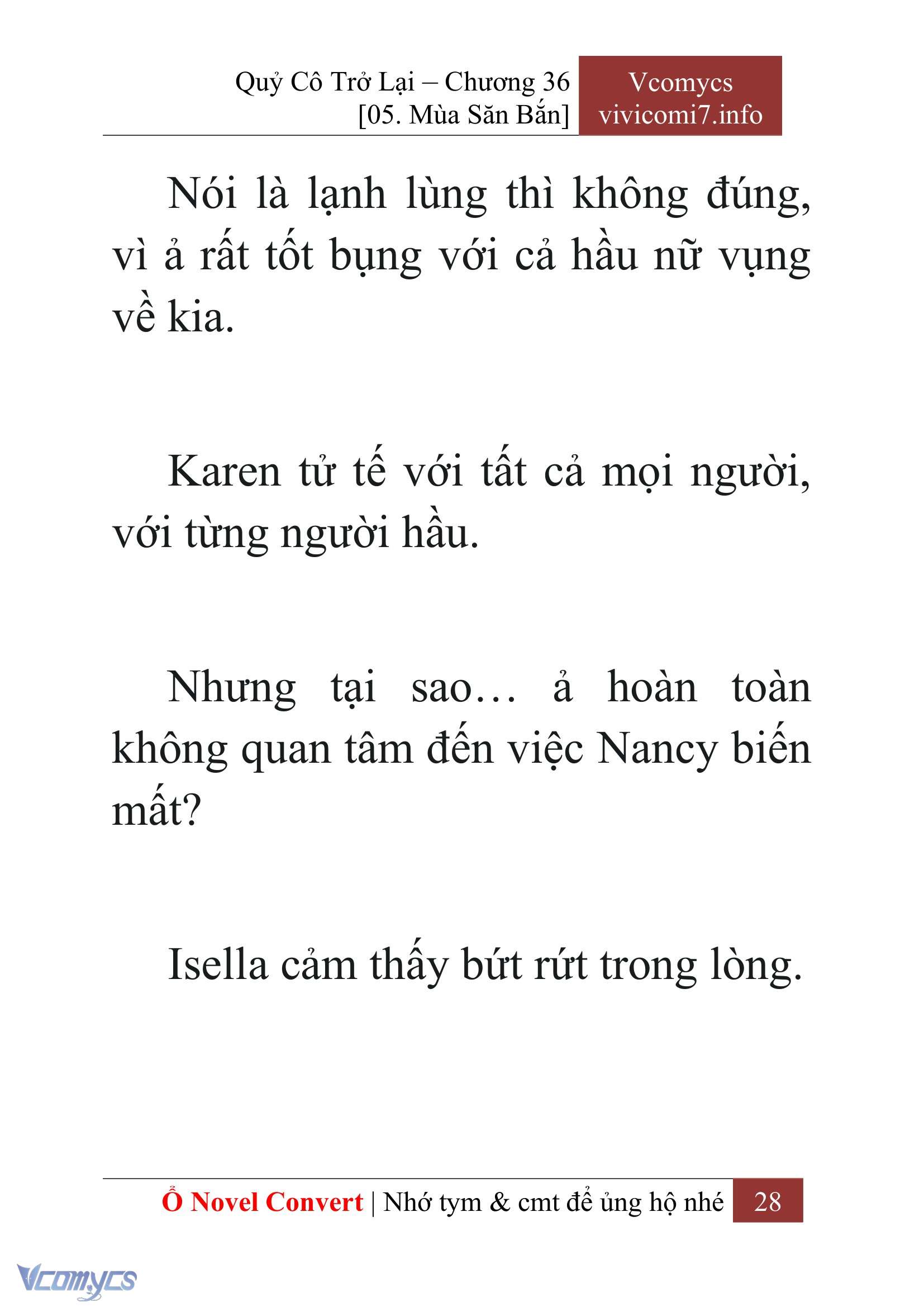 [Novel] Quý Cô Trở Lại Chapter 36 - Trang 31