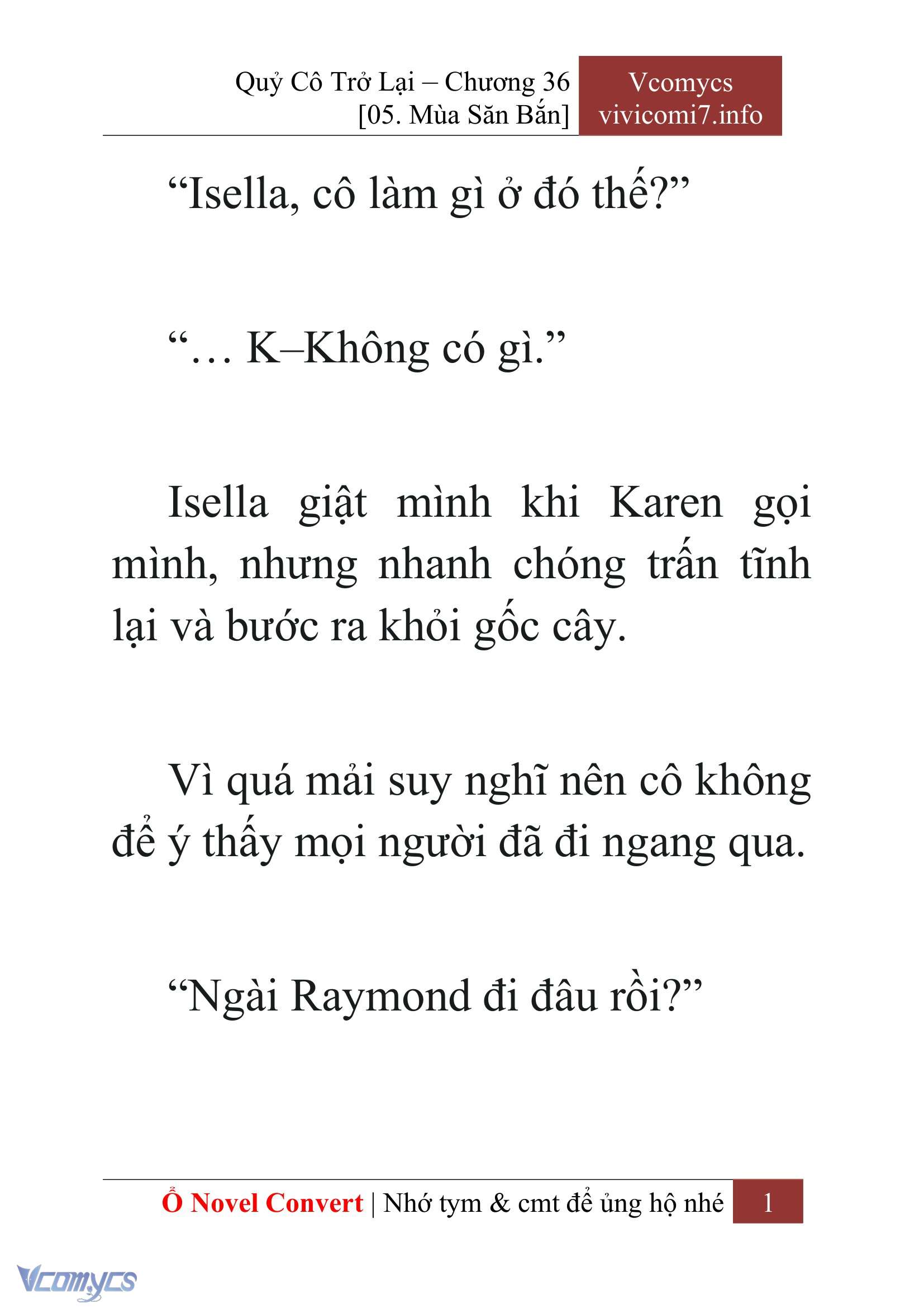 [Novel] Quý Cô Trở Lại Chapter 36 - Trang 4