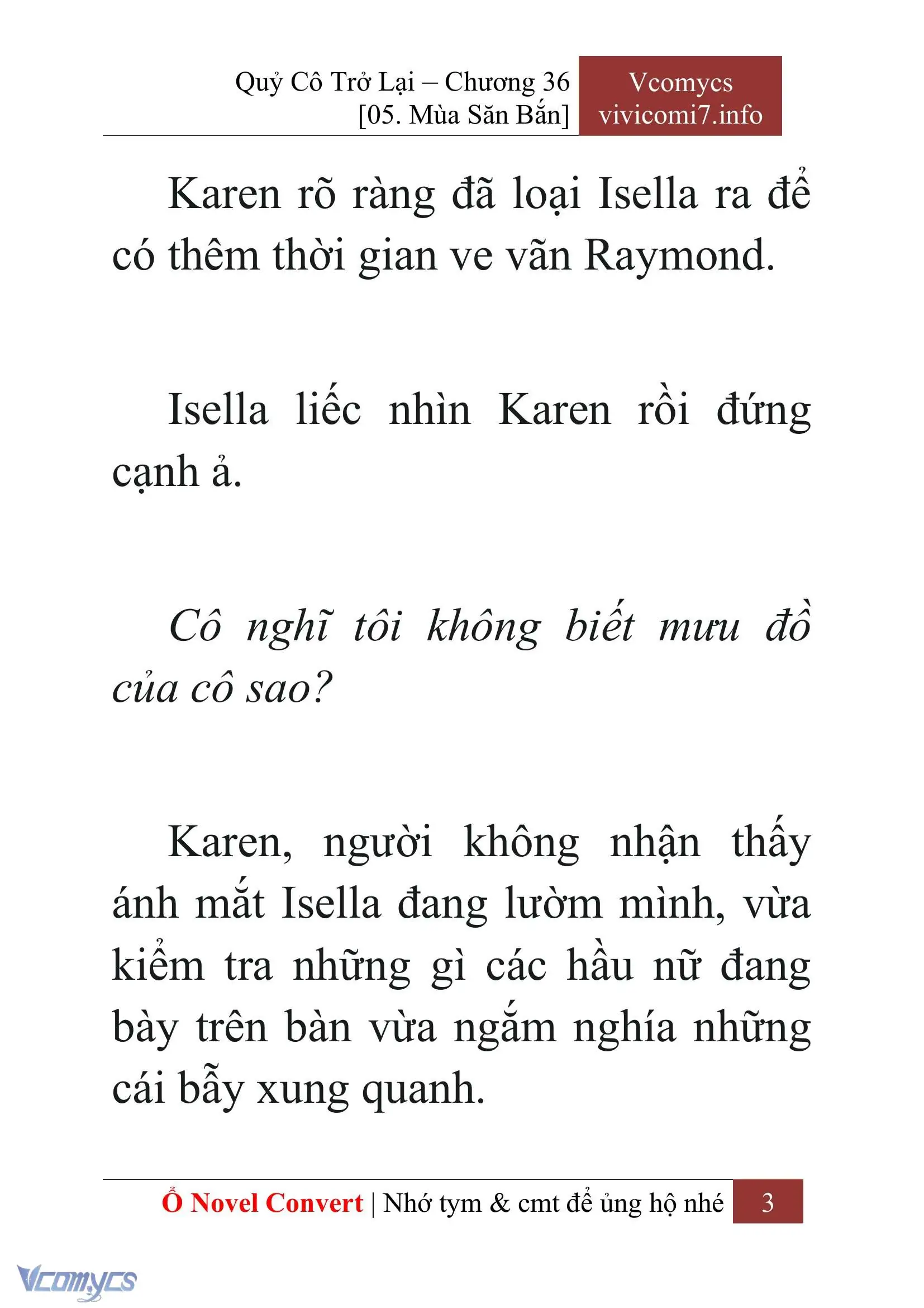 [Novel] Quý Cô Trở Lại Chapter 36 - Trang 6