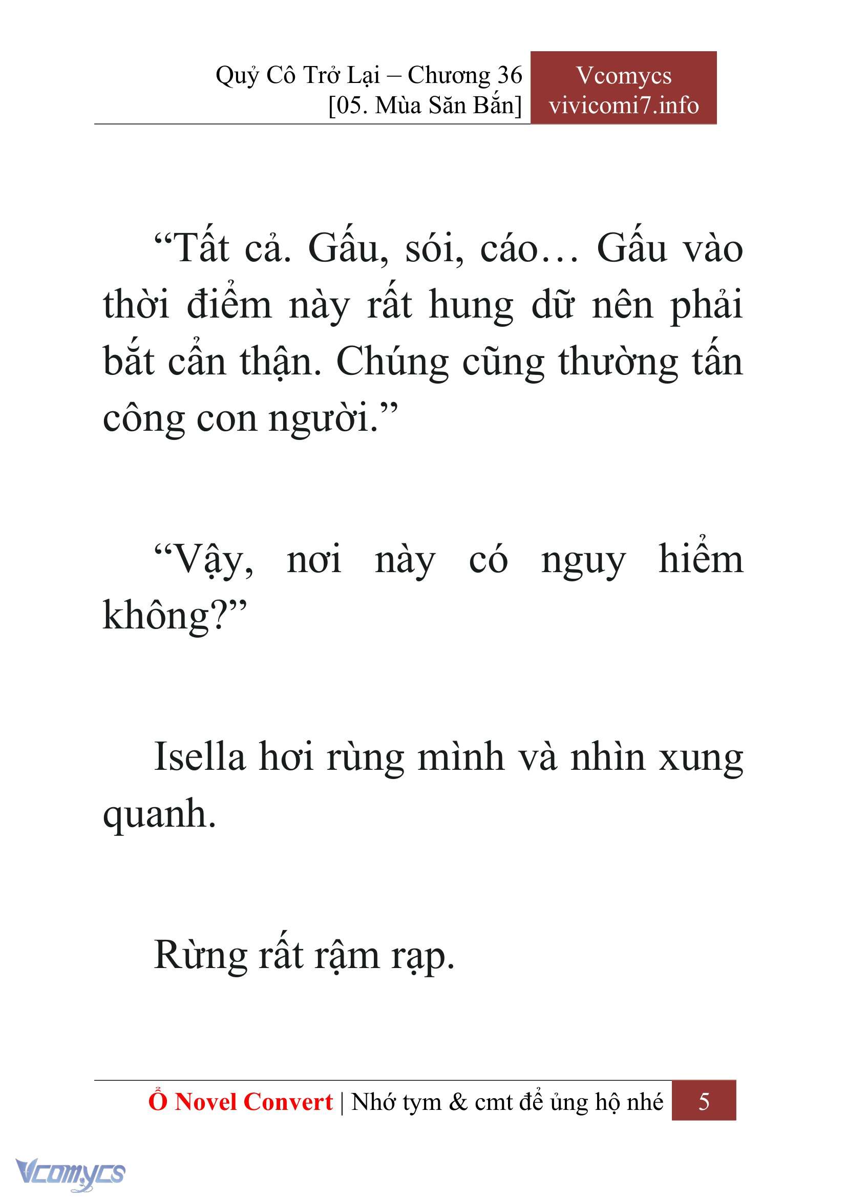 [Novel] Quý Cô Trở Lại Chapter 36 - Trang 8
