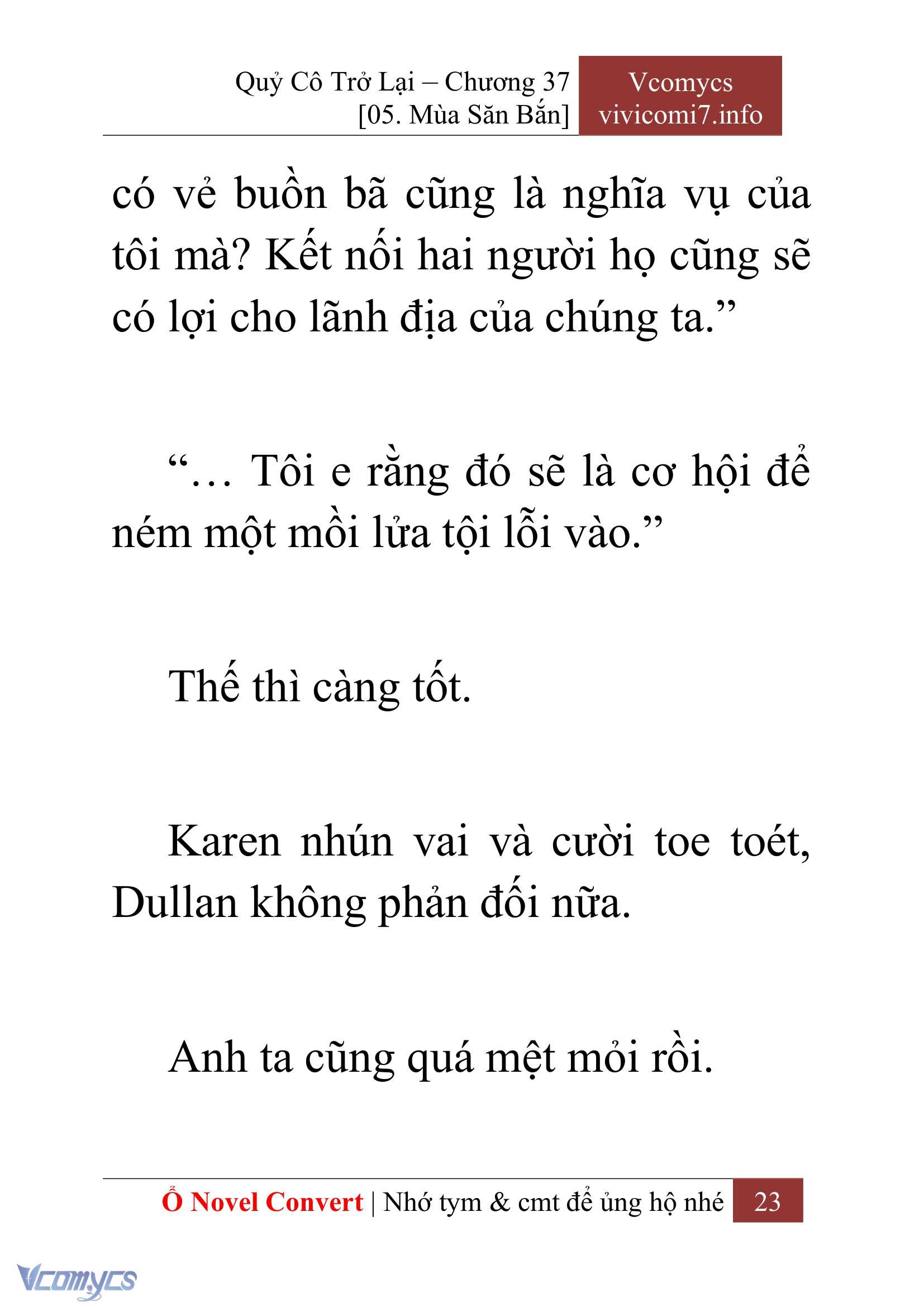 [Novel] Quý Cô Trở Lại Chapter 37 - Trang 26