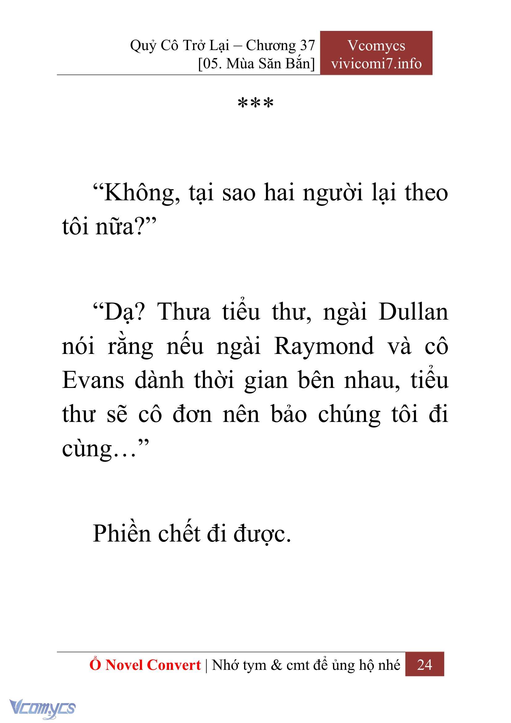 [Novel] Quý Cô Trở Lại Chapter 37 - Trang 27