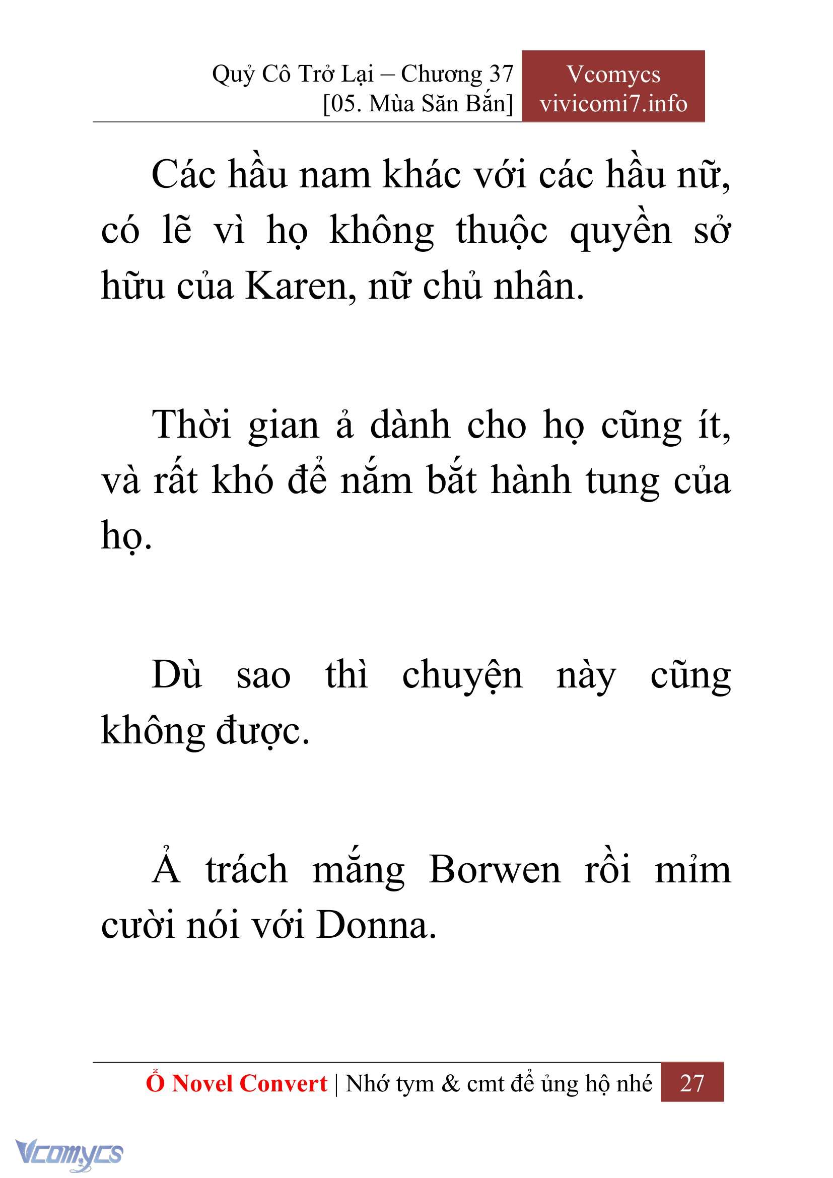[Novel] Quý Cô Trở Lại Chapter 37 - Trang 30