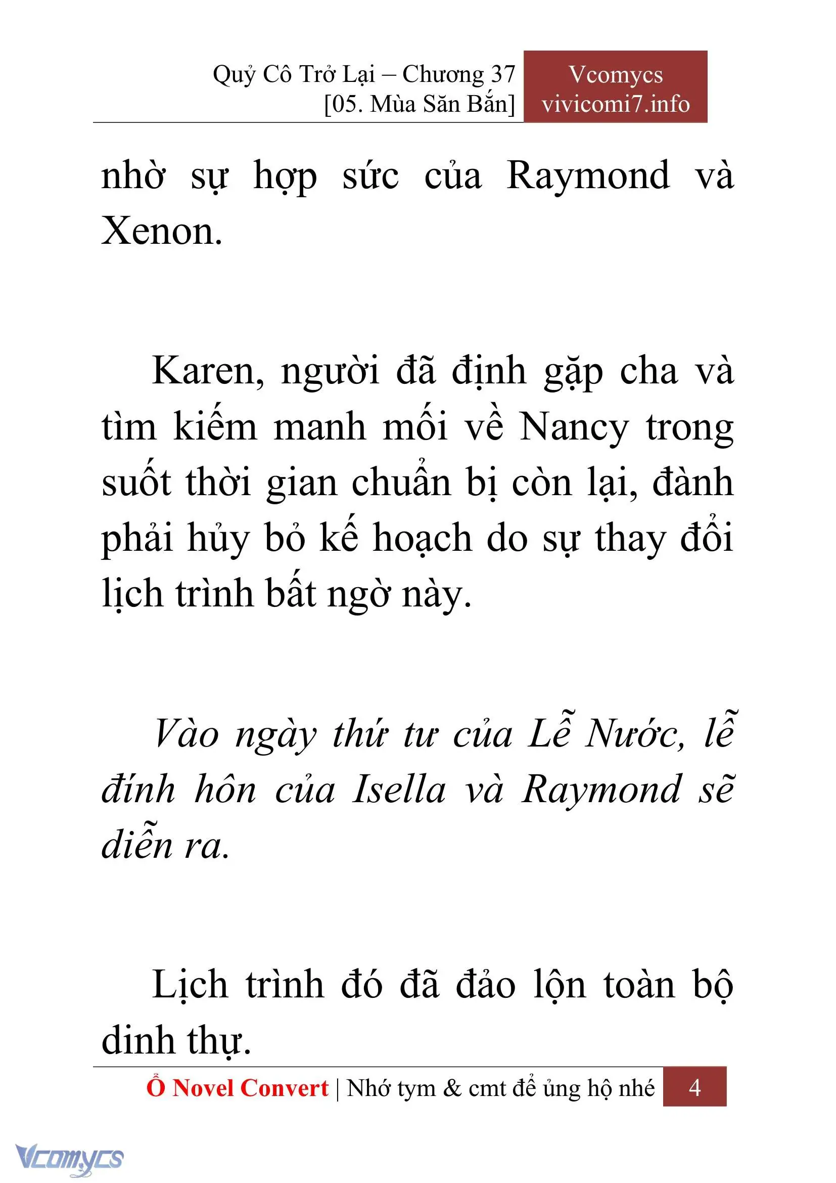 [Novel] Quý Cô Trở Lại Chapter 37 - Trang 7