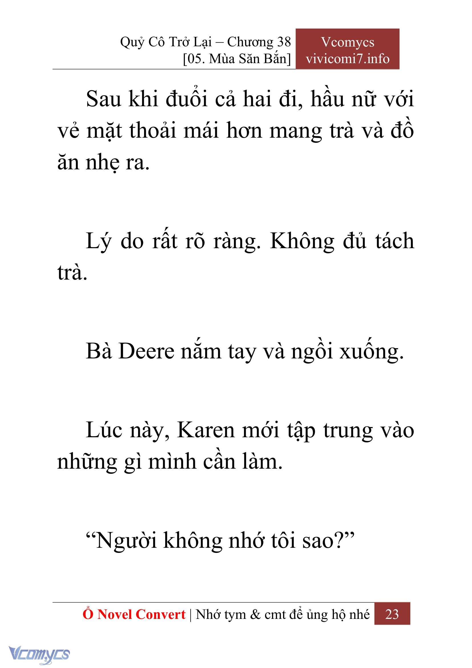 [Novel] Quý Cô Trở Lại Chapter 38 - Trang 26