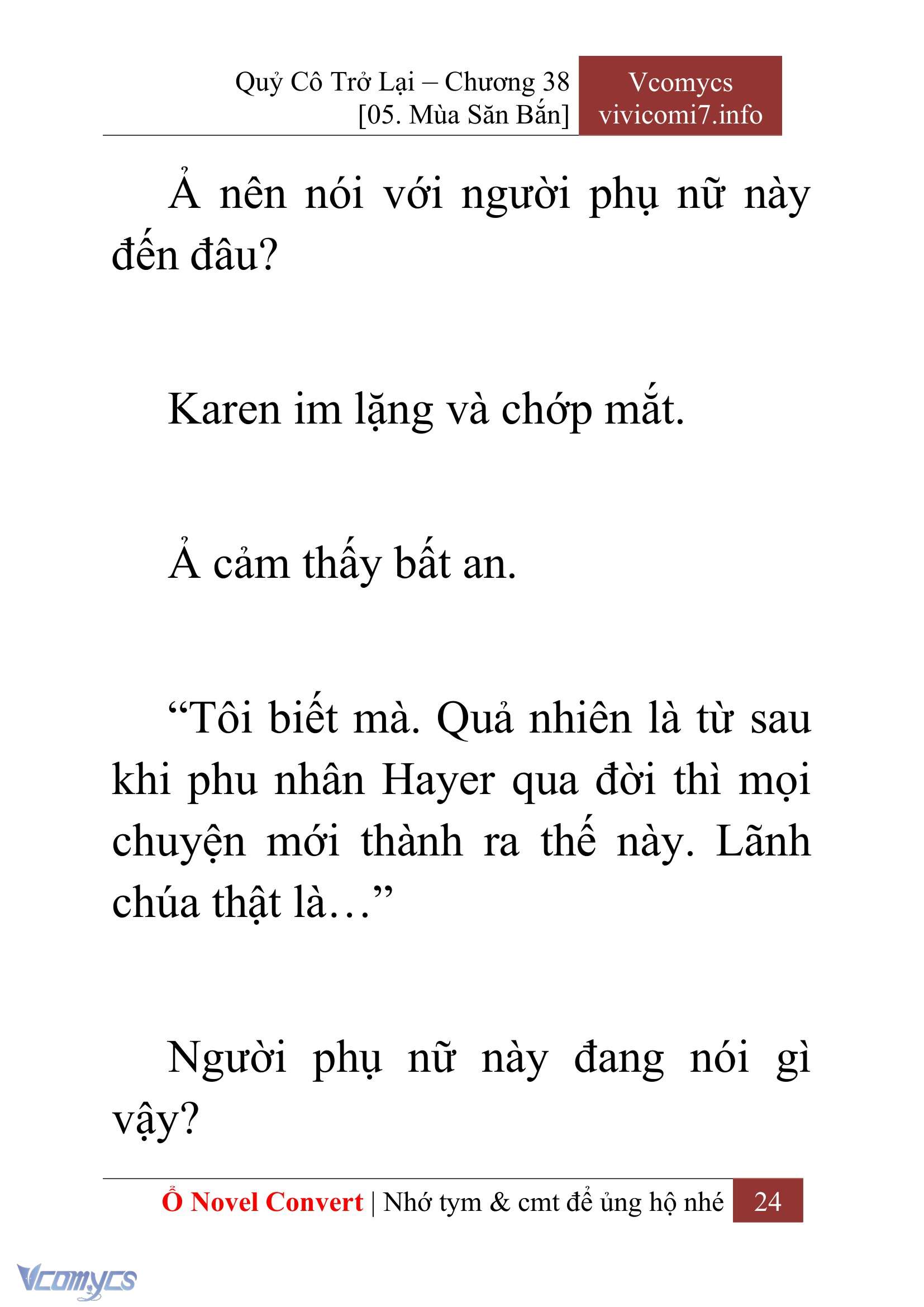 [Novel] Quý Cô Trở Lại Chapter 38 - Trang 27
