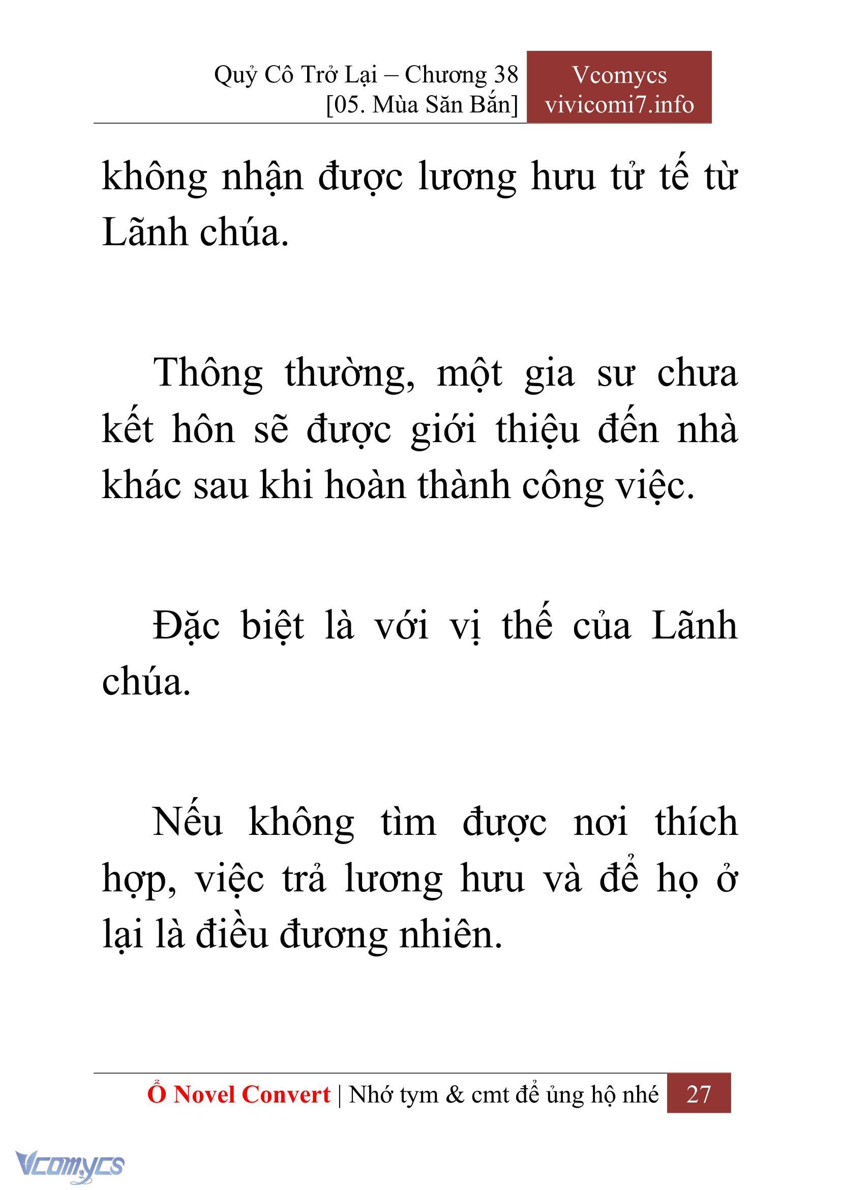 [Novel] Quý Cô Trở Lại Chapter 38 - Trang 30