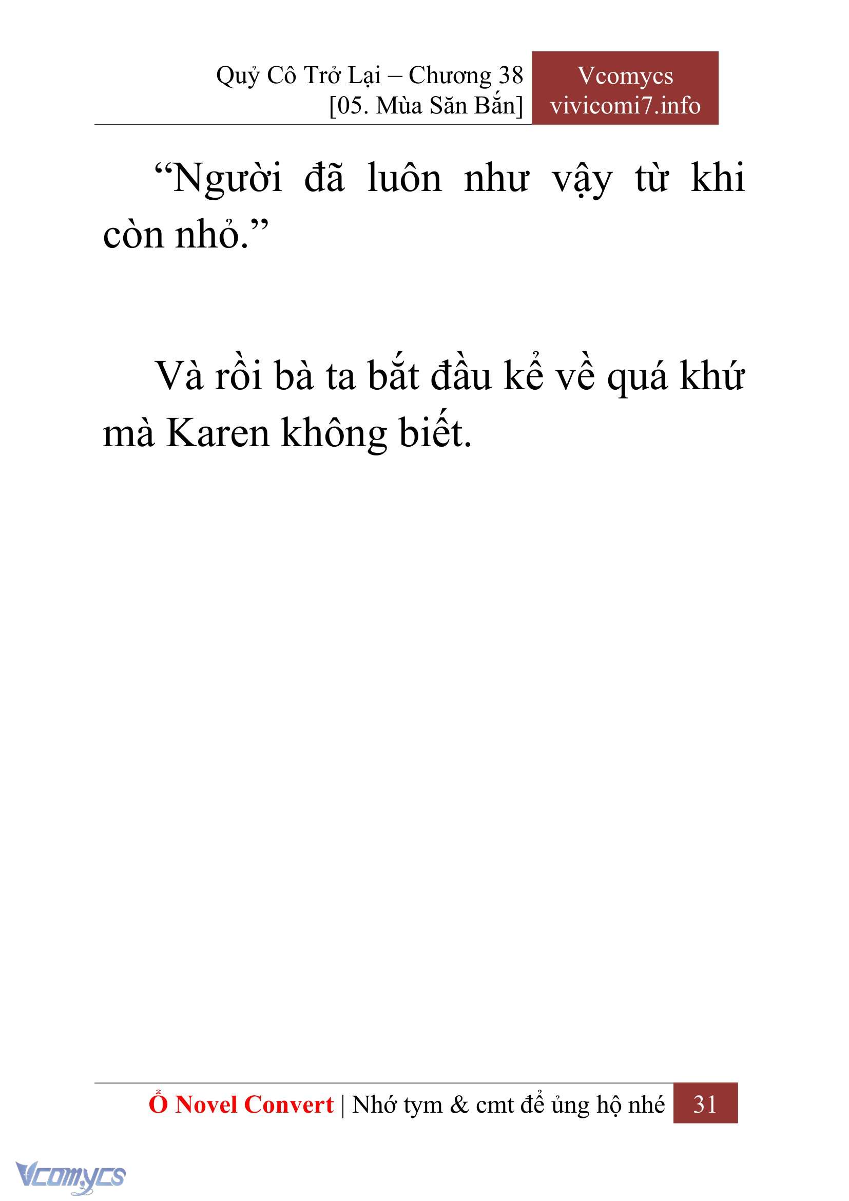 [Novel] Quý Cô Trở Lại Chapter 38 - Trang 34