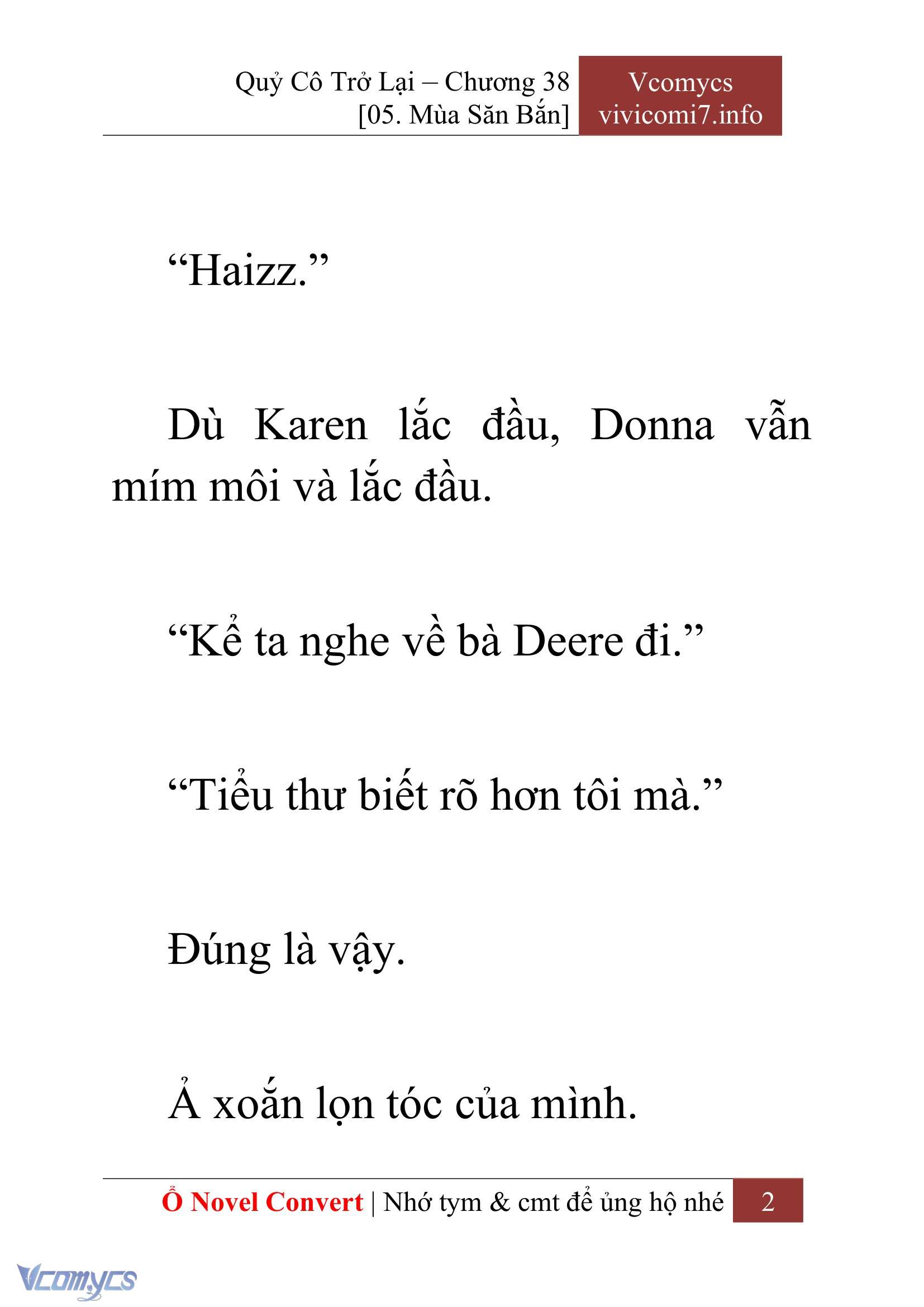 [Novel] Quý Cô Trở Lại Chapter 38 - Trang 5