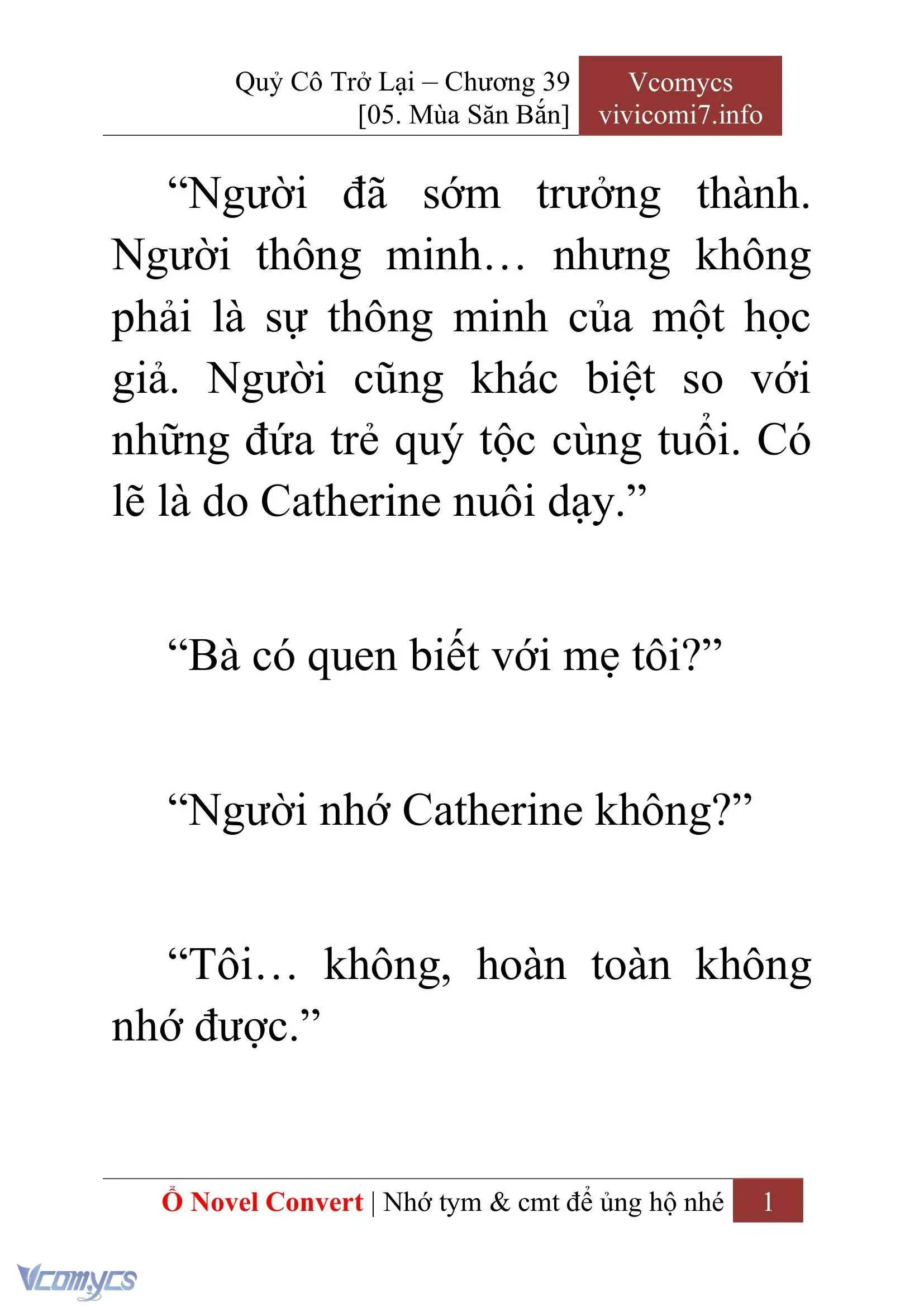 [Novel] Quý Cô Trở Lại Chapter 39 - Trang 4