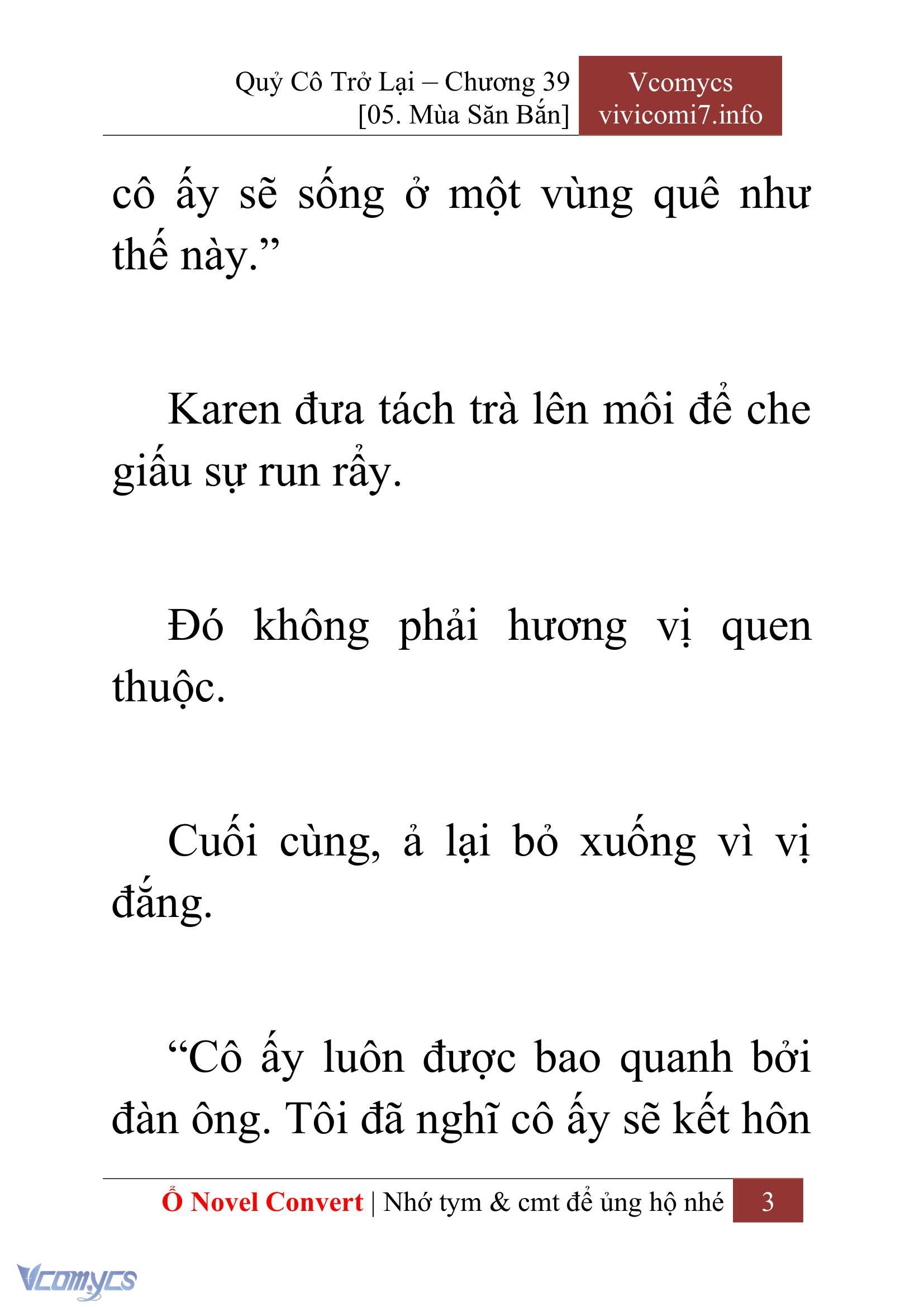 [Novel] Quý Cô Trở Lại Chapter 39 - Trang 6