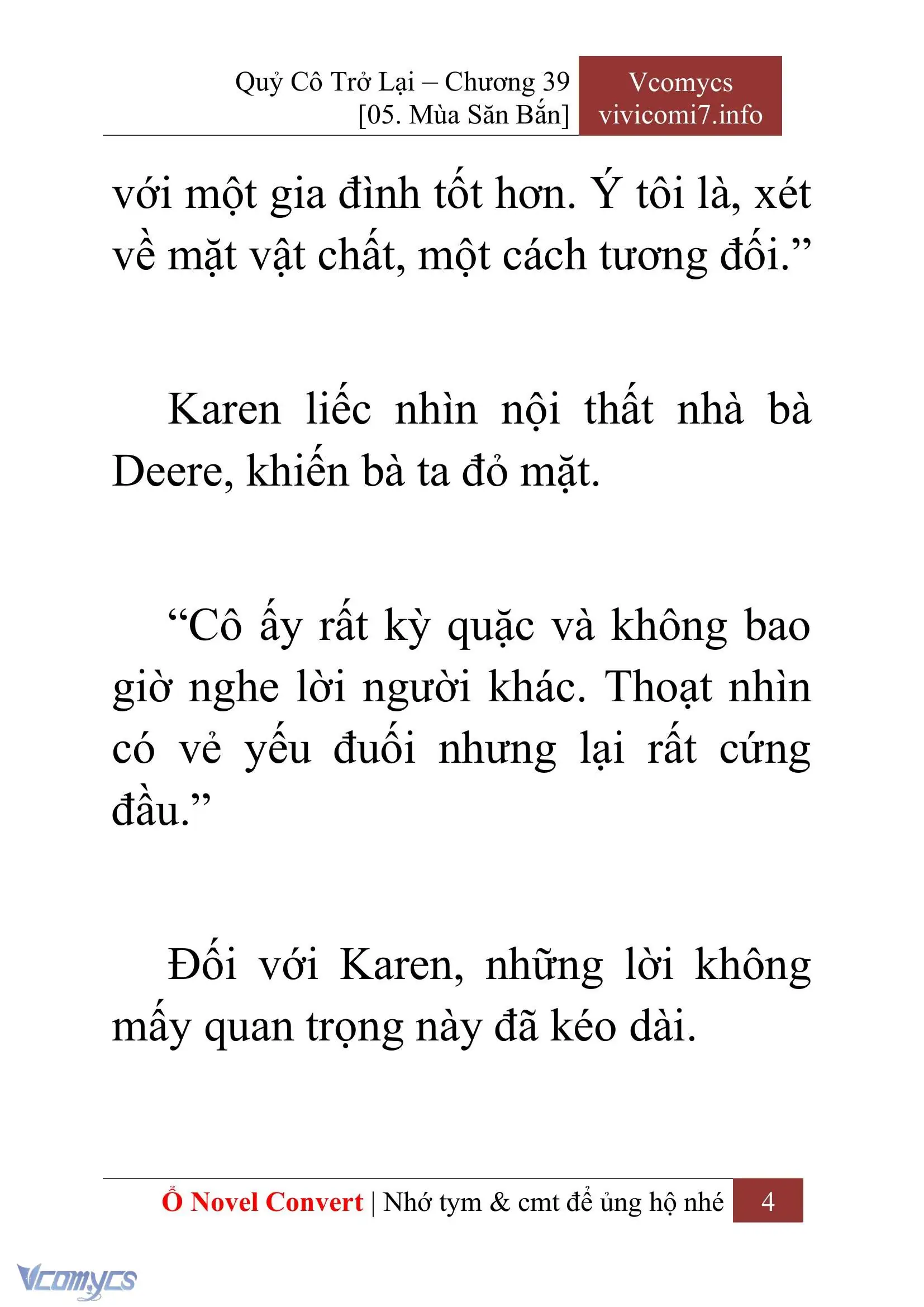 [Novel] Quý Cô Trở Lại Chapter 39 - Trang 7