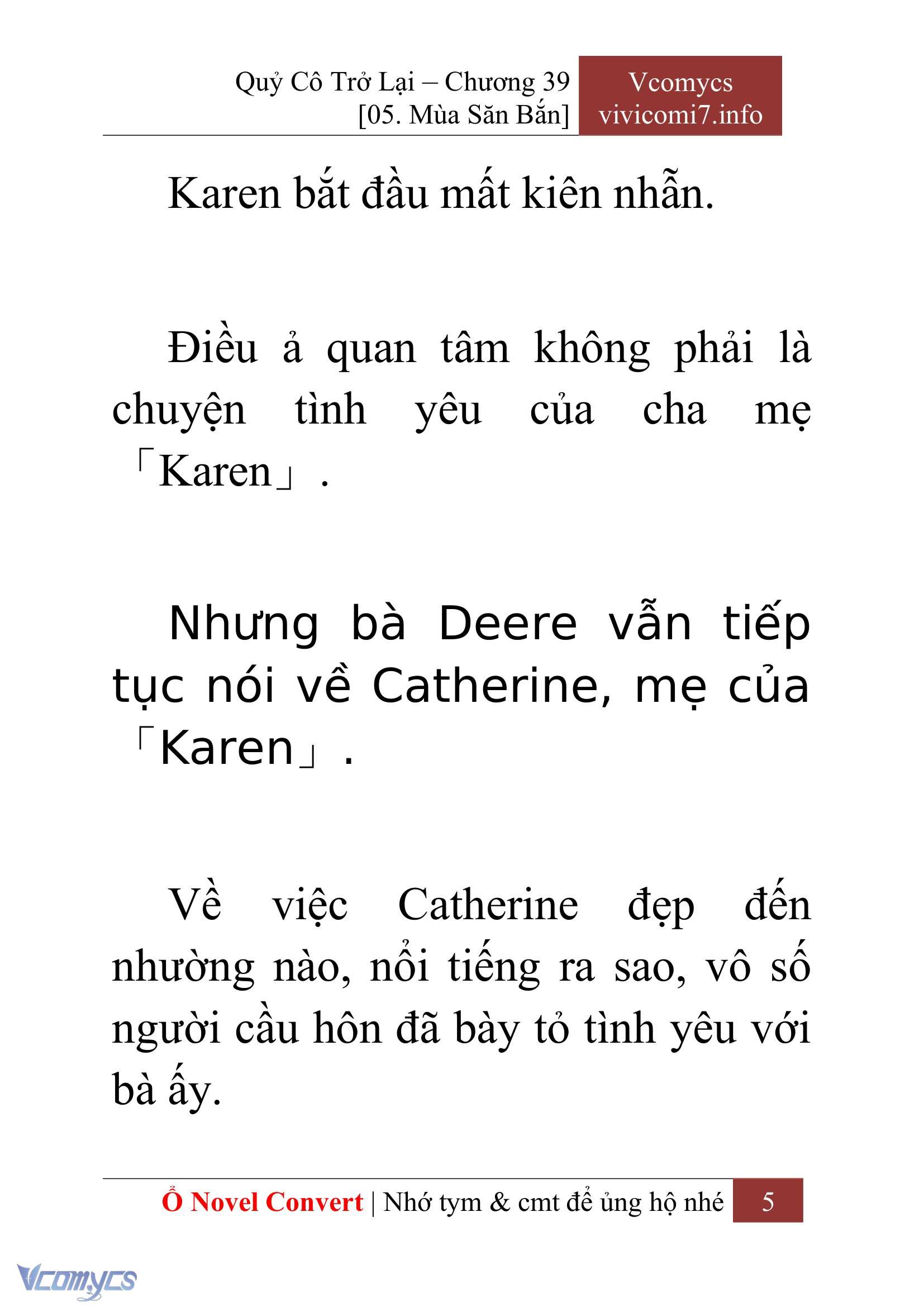 [Novel] Quý Cô Trở Lại Chapter 39 - Trang 8