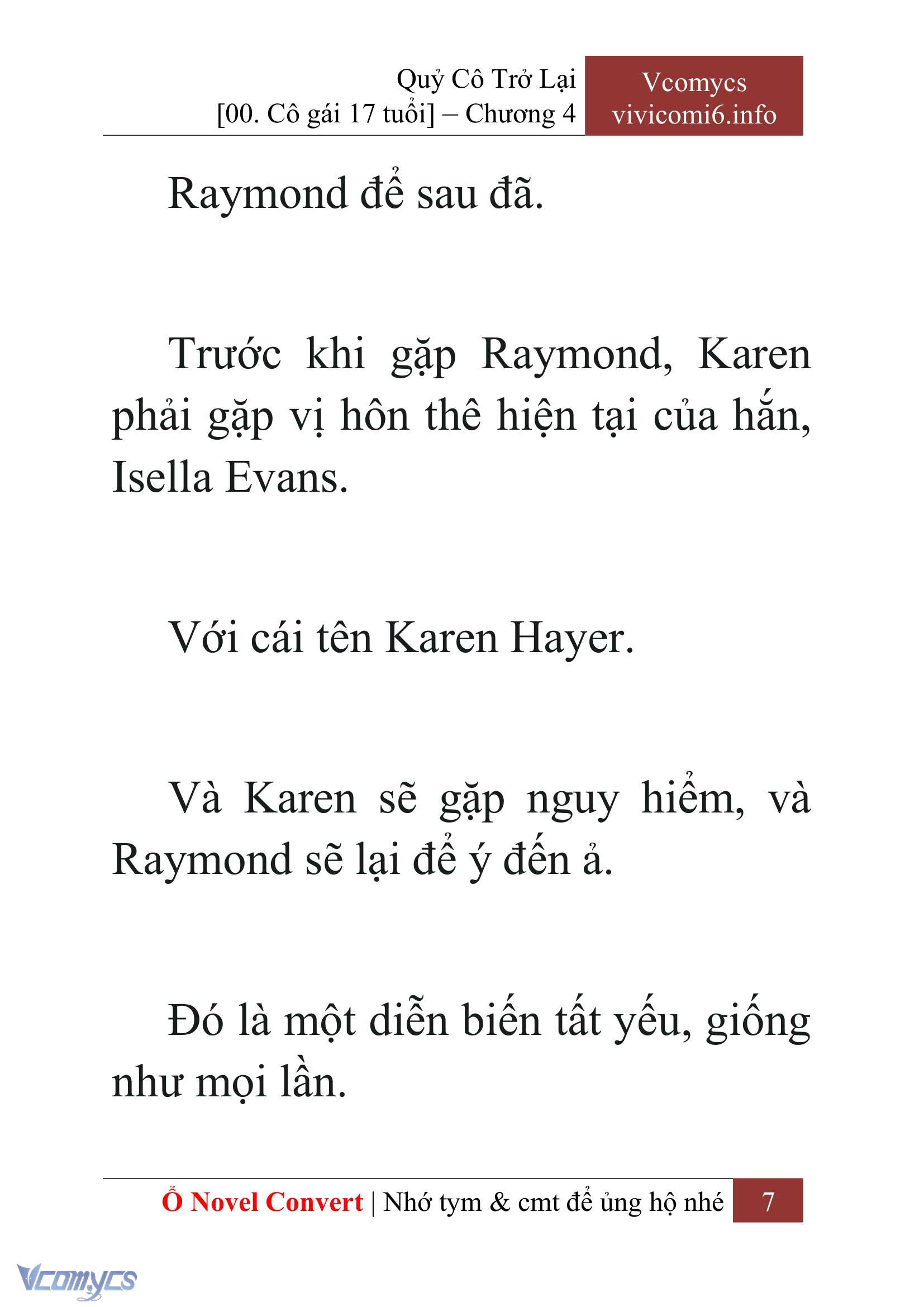 [Novel] Quý Cô Trở Lại Chapter 4 - Trang 10